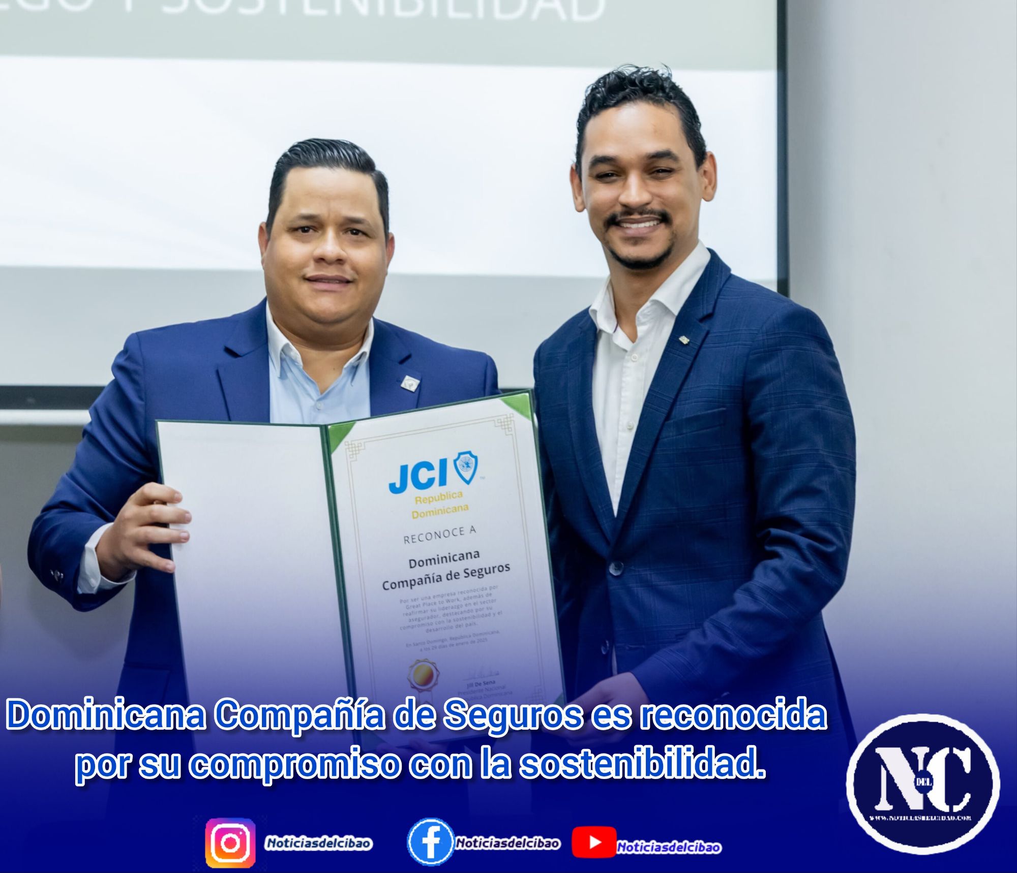 Dominicana Compañía de Seguros es reconocida por su compromiso con la sostenibilidad.