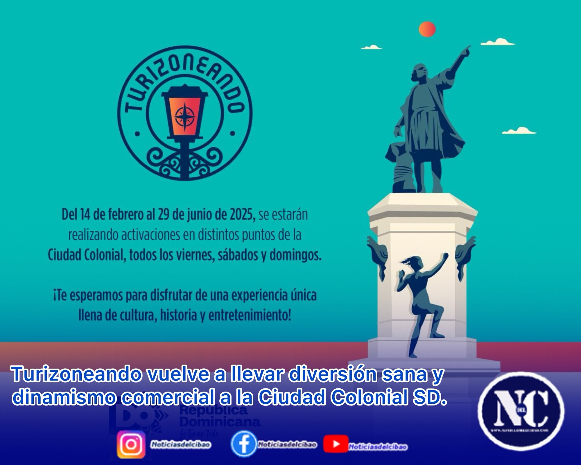 Turizoneando vuelve a llevar diversión sana y dinamismo comercial a la Ciudad Colonial SD.