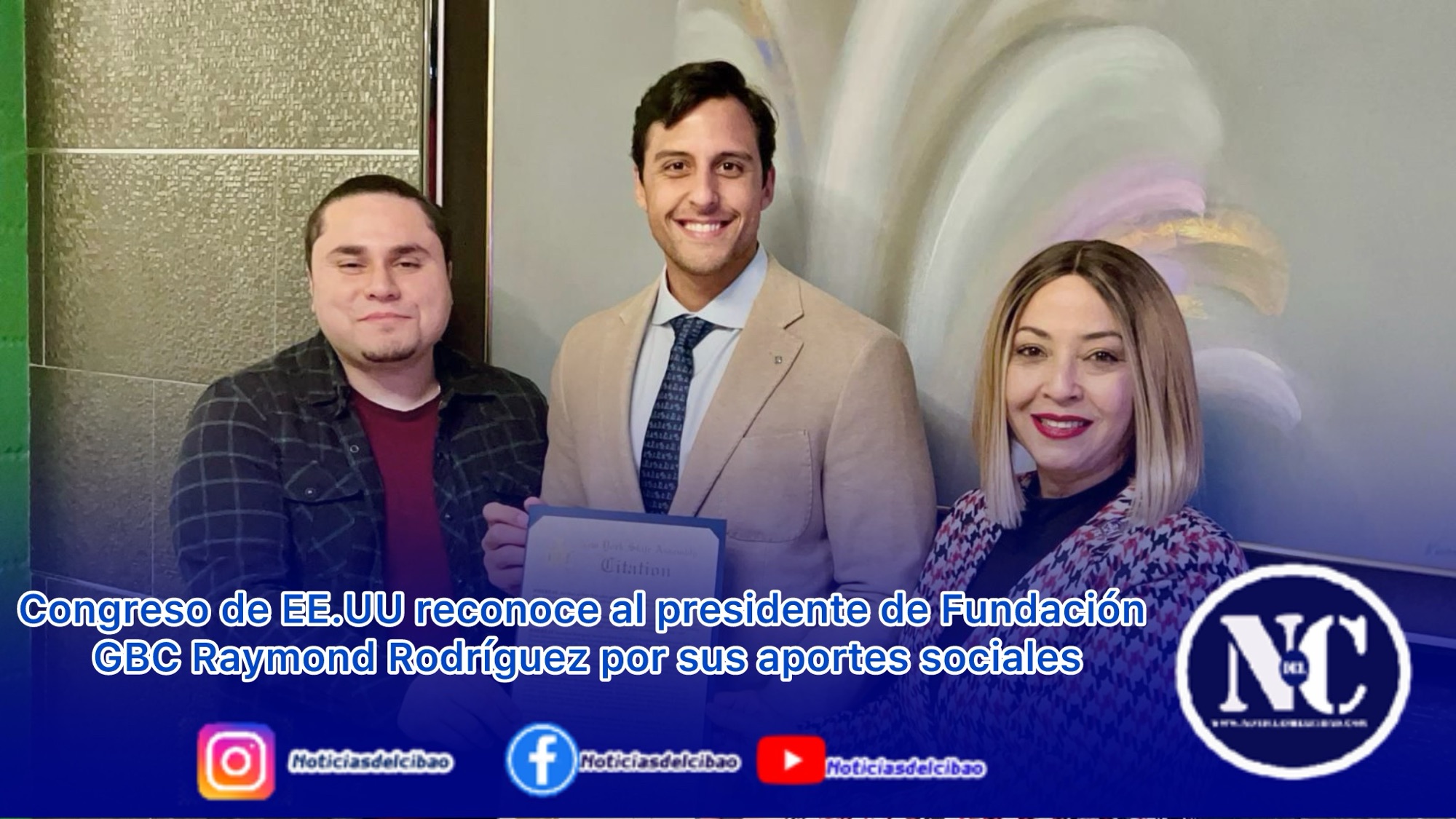 Congreso de EE.UU reconoce al presidente de Fundación GBC Raymond Rodríguez por sus aportes sociales