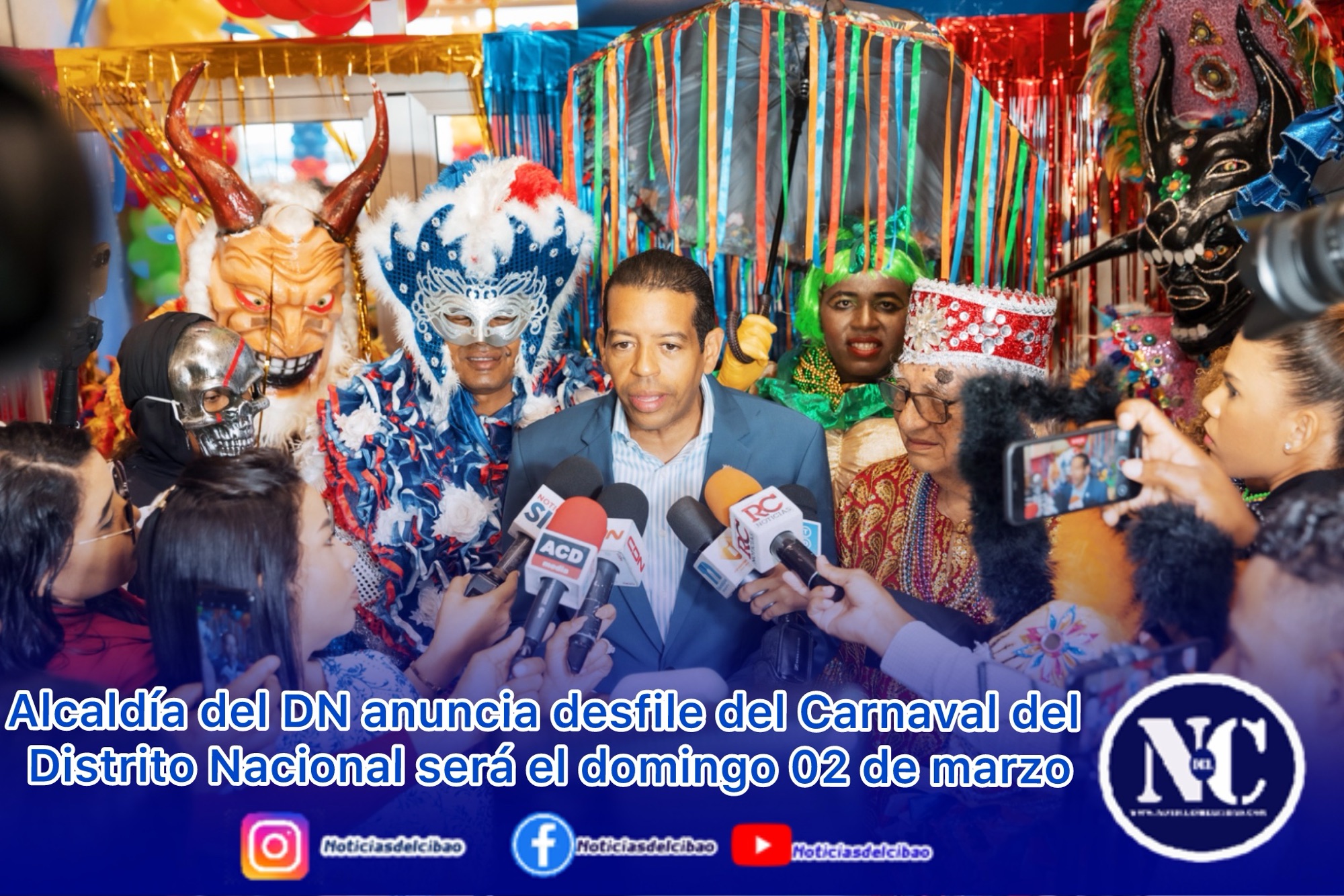 Alcaldía del DN anuncia desfile del Carnaval del Distrito Nacional será el domingo 02 de marzo