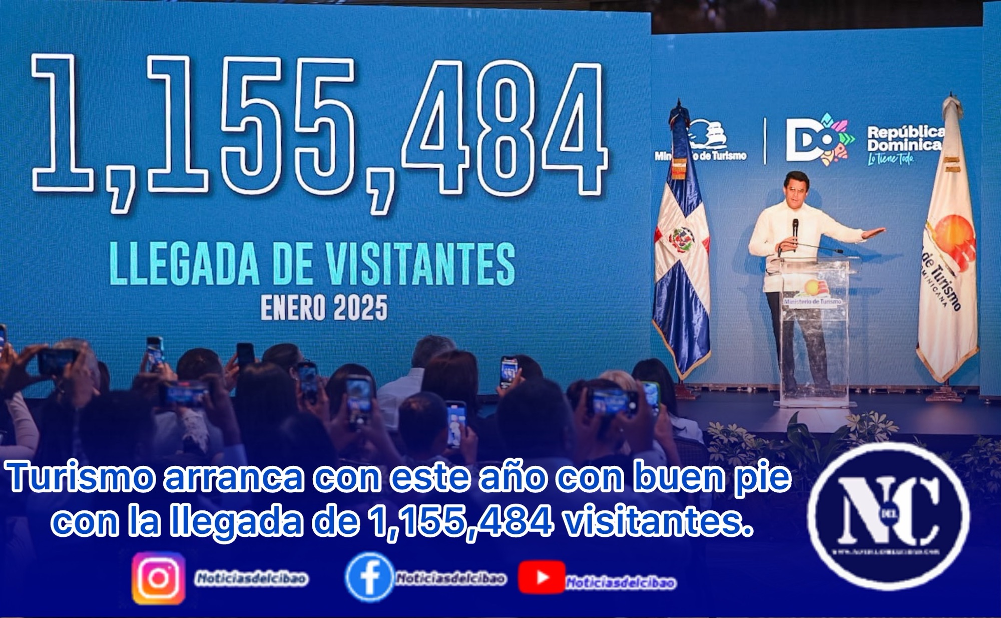 Turismo arranca con este año con buen pie con la llegada de 1,155,484 visitantes.