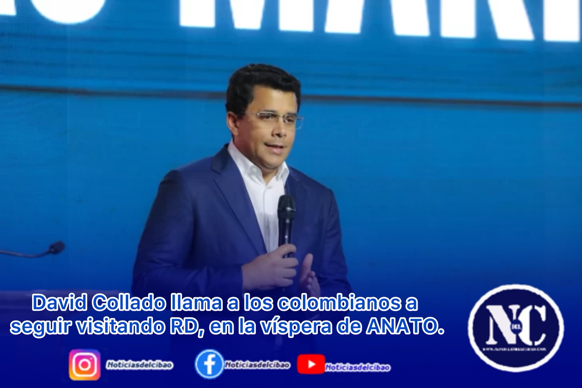 David Collado llama a los colombianos a seguir visitando RD, en la víspera de ANATO.