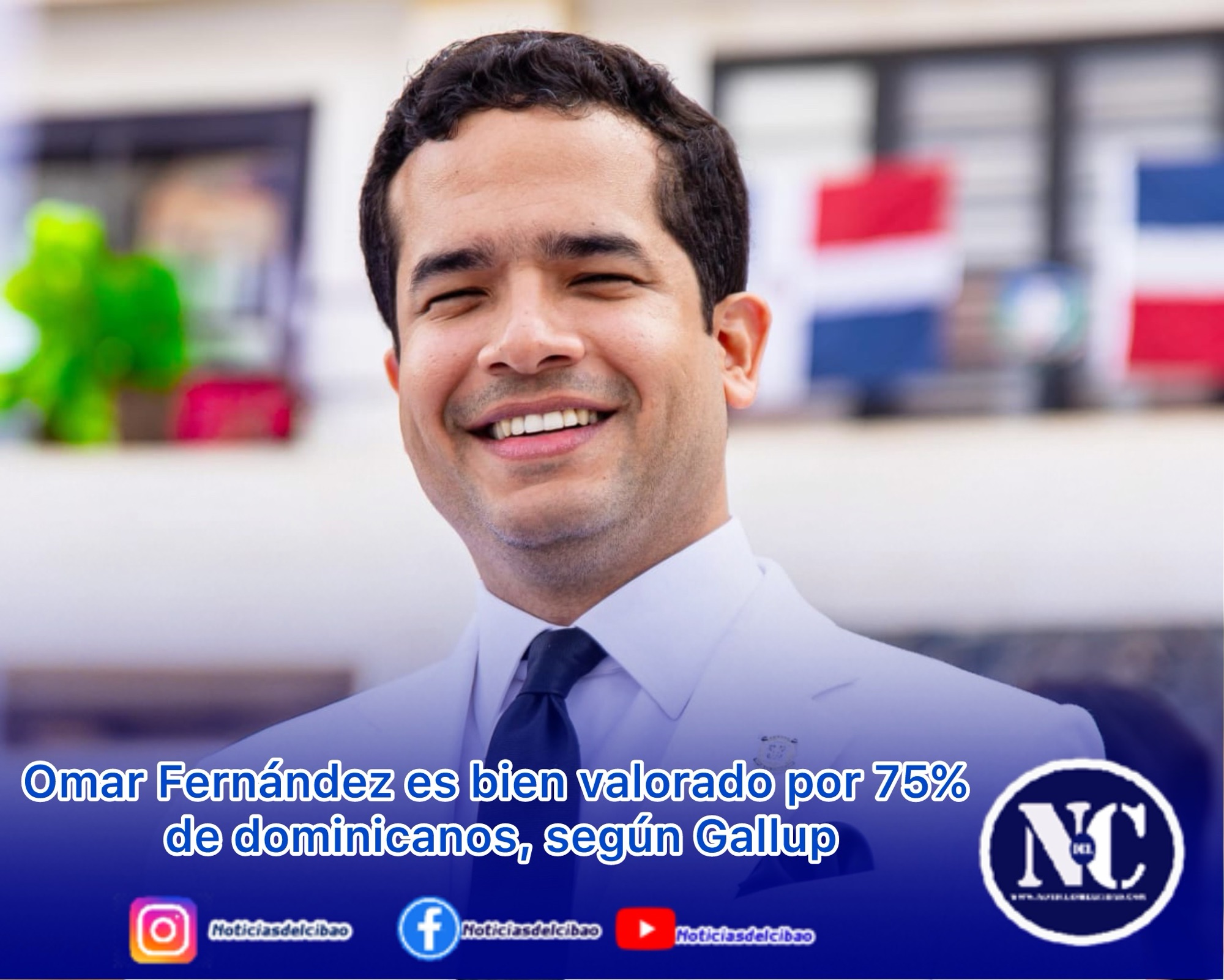 Omar Fernández es bien valorado por 75% de dominicanos, según Gallup