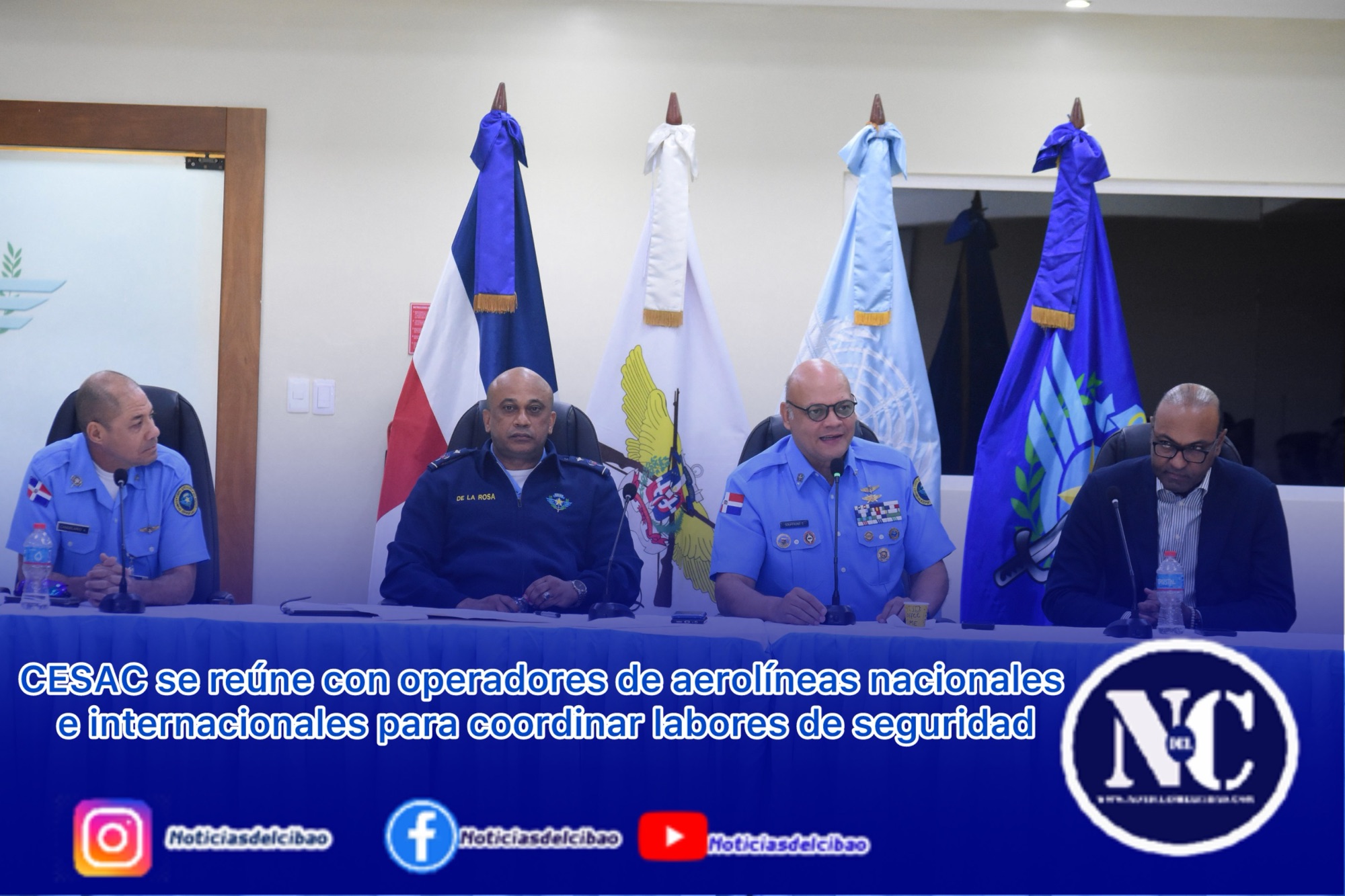 CESAC se reúne con operadores de aerolíneas nacionales e internacionales para coordinar labores de seguridad