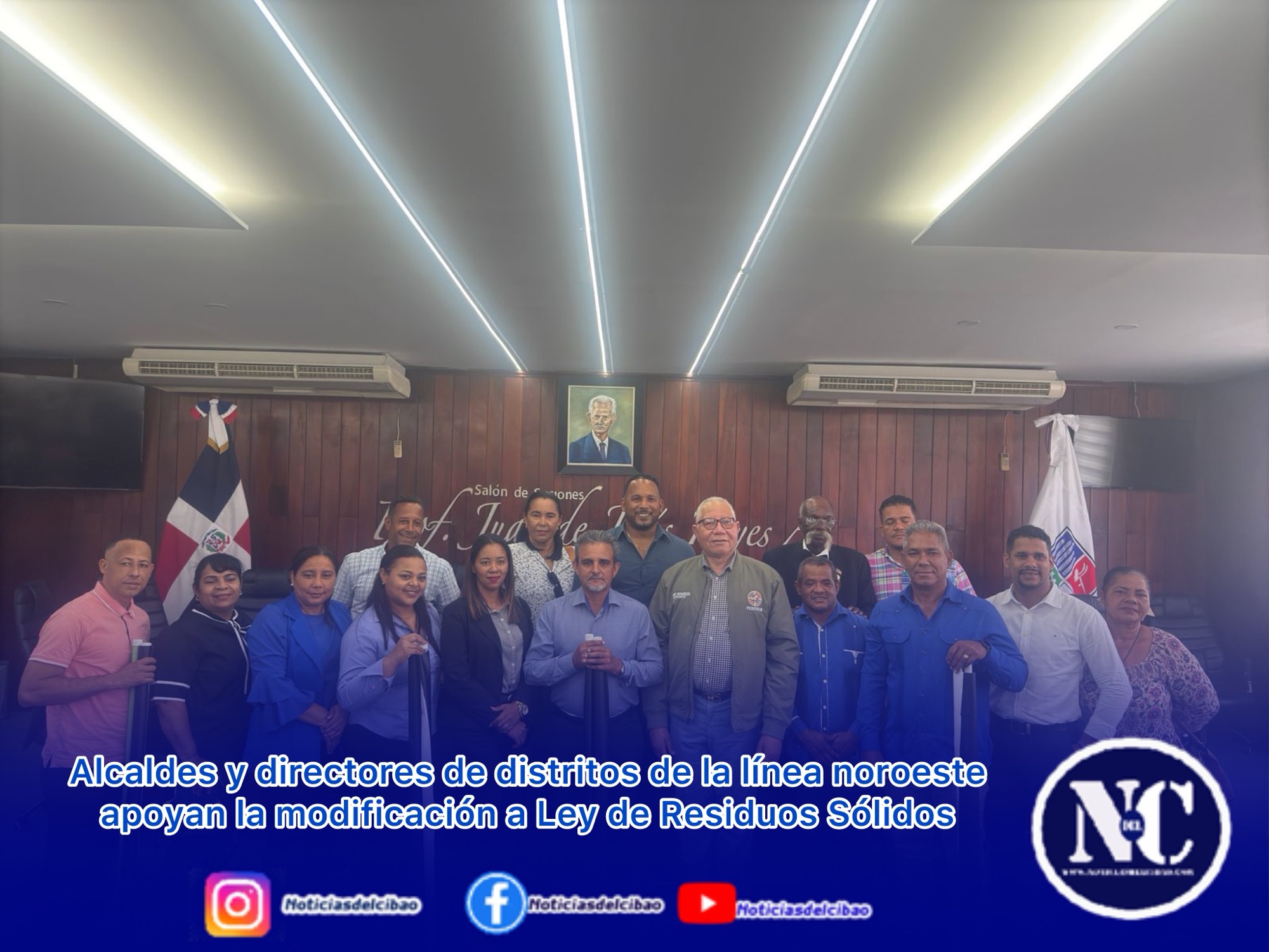 Alcaldes y directores de distritos de la línea noroeste apoyan la modificación a Ley de Residuos Sólidos