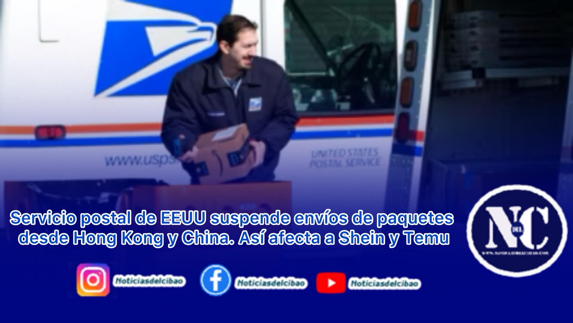 Servicio postal de EEUU suspende envíos de paquetes desde Hong Kong y China. Así afecta a Shein y Temu