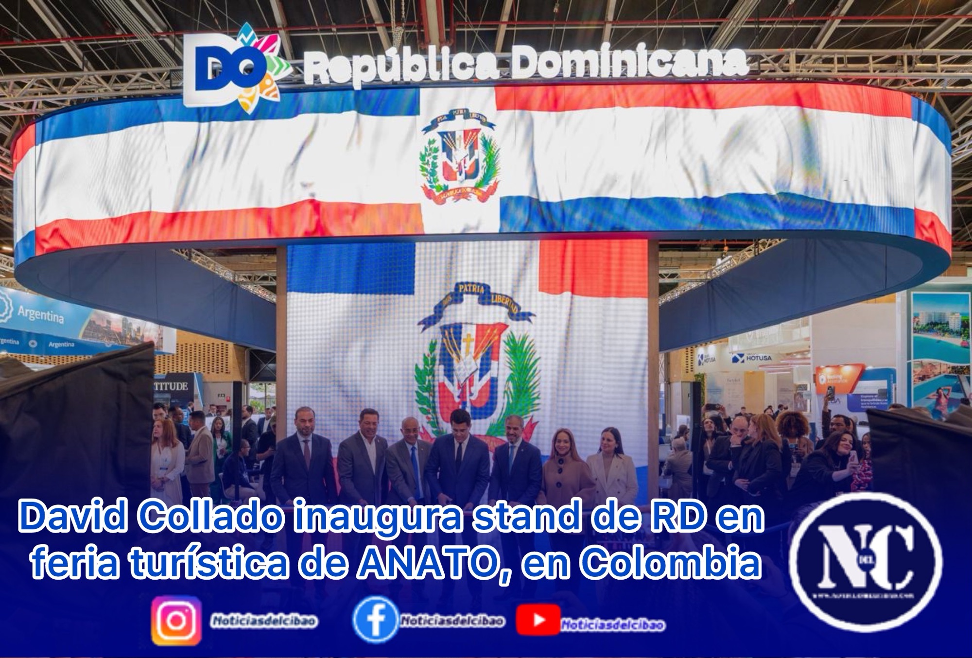 David Collado inaugura stand de RD en feria turística de ANATO, en Colombia