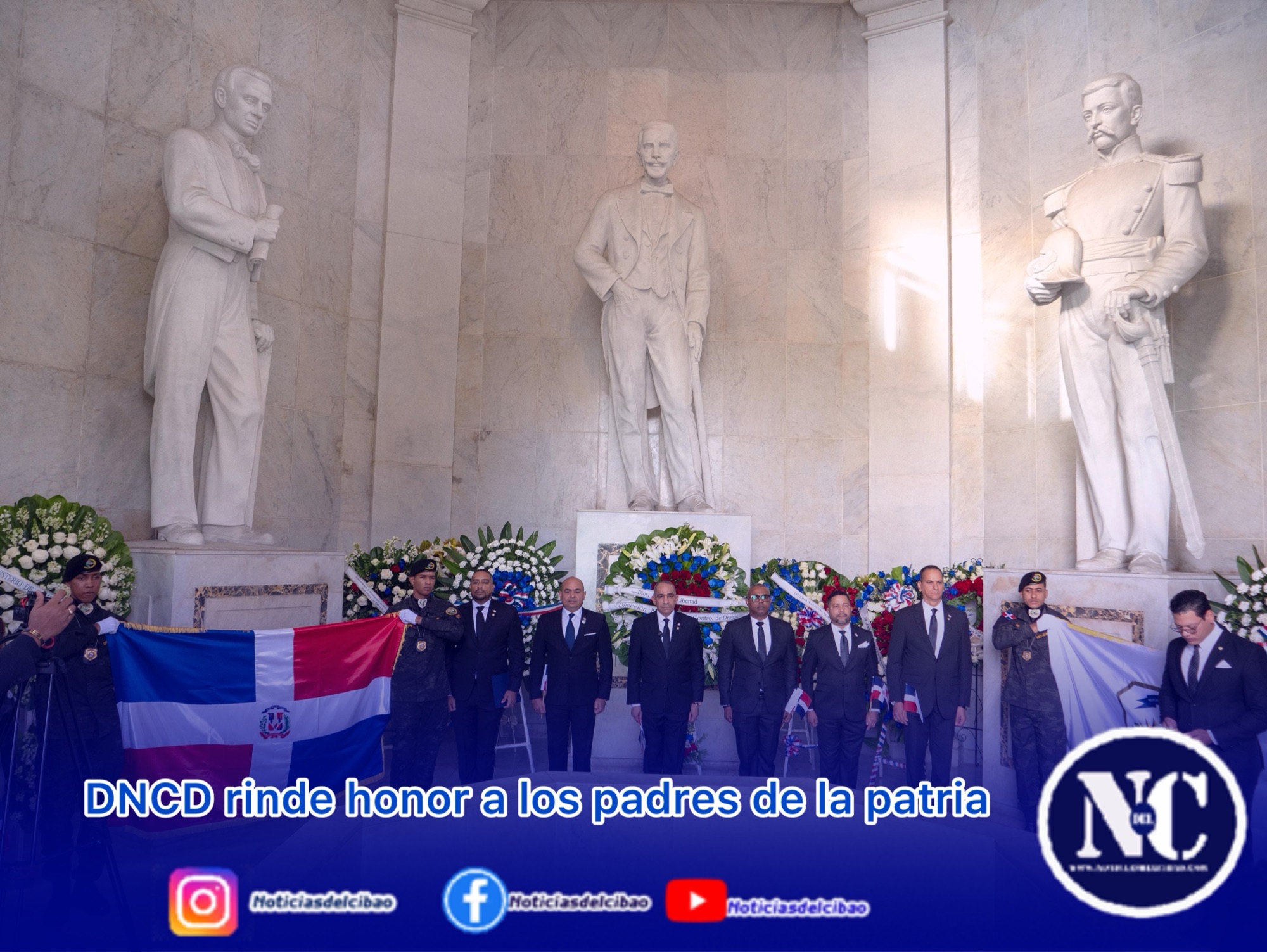 DNCD rinde honor a los padres de la patria