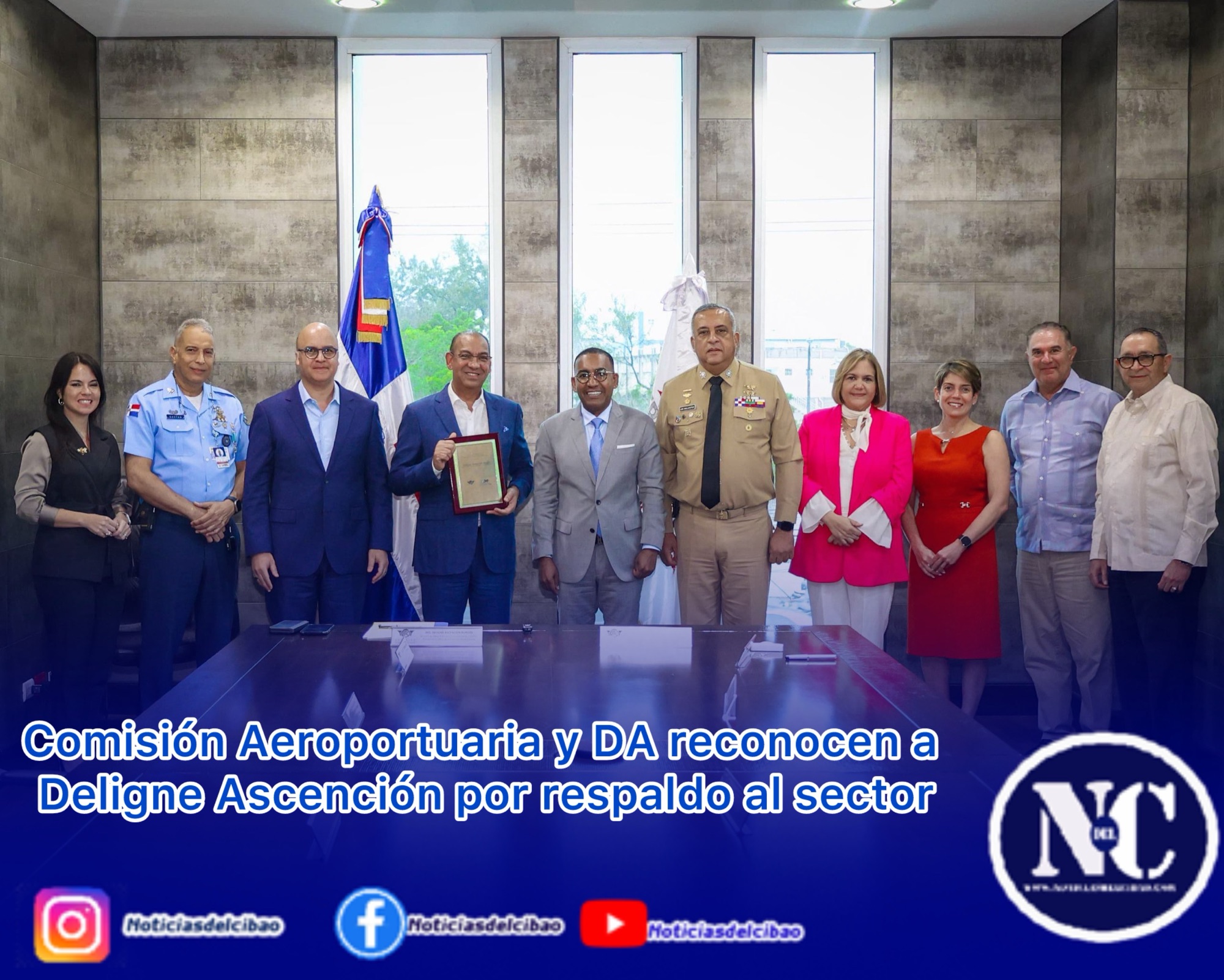 Comisión Aeroportuaria y Departamento Aeroportuario reconocen a Deligne Ascención por respaldo al sector