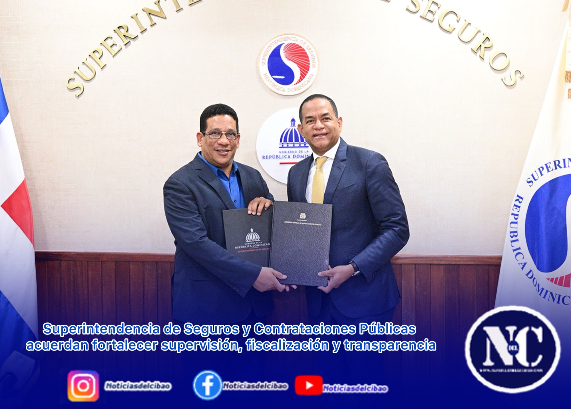 Superintendencia de Seguros y Contrataciones Públicas acuerdan fortalecer supervisión, fiscalización y transparencia