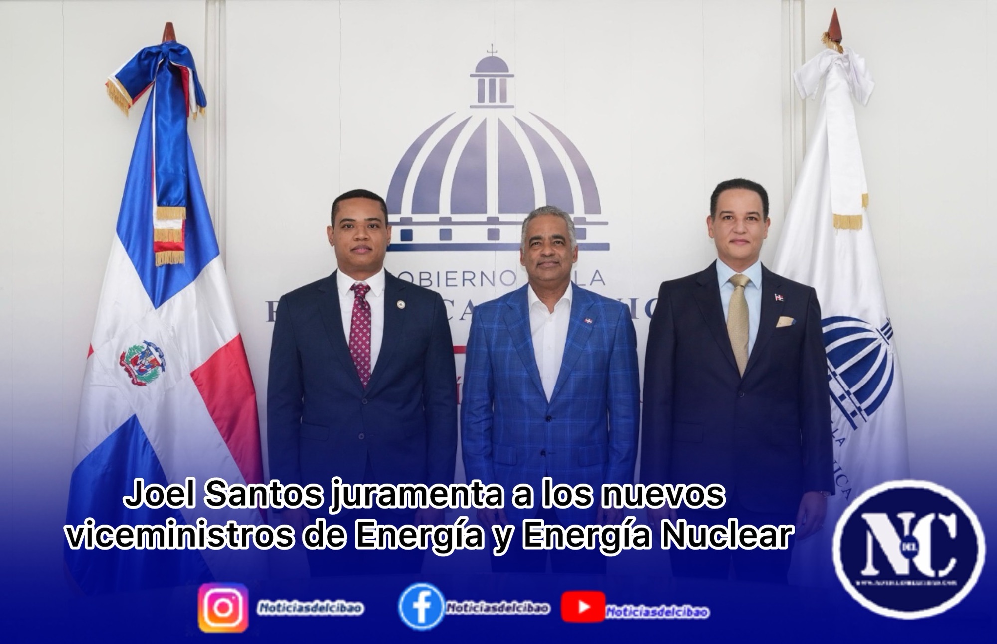 Joel Santos juramenta a los nuevos viceministros de Energía y Energía Nuclear