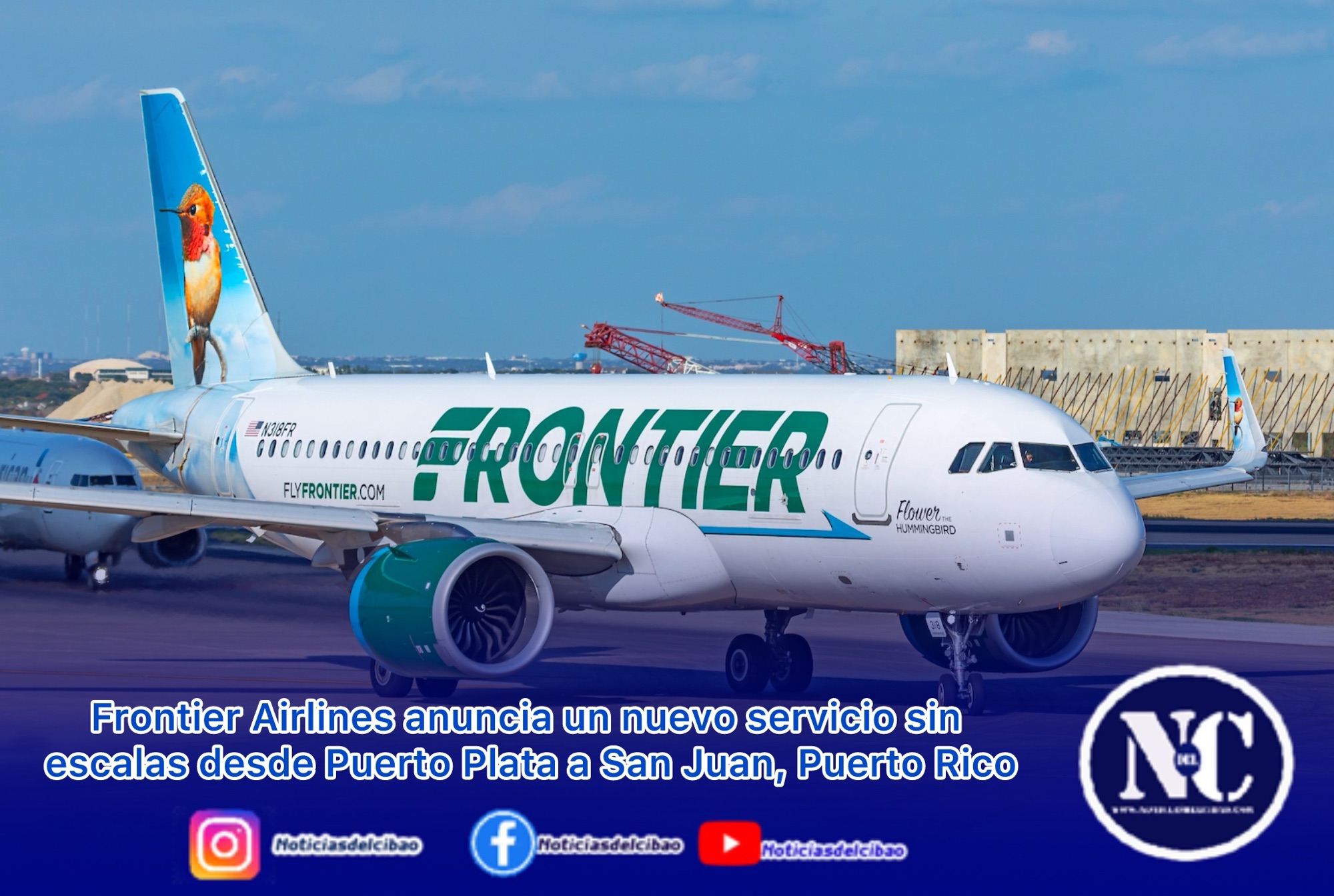 Frontier Airlines anuncia un nuevo servicio sin escalas desde Puerto Plata a San Juan, Puerto Rico
