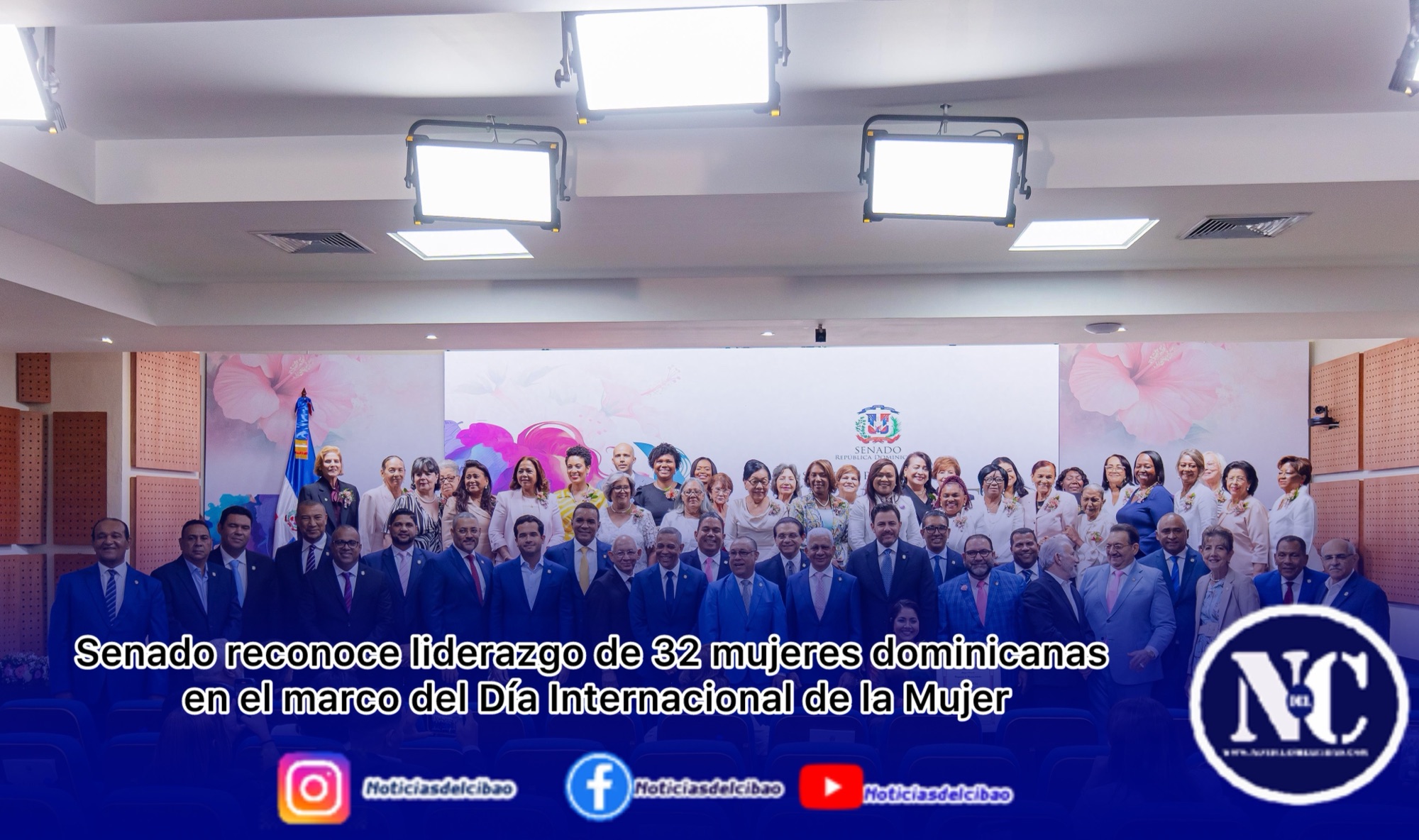 Senado reconoce liderazgo de 32 mujeres dominicanas en el marco del Día Internacional de la Mujer