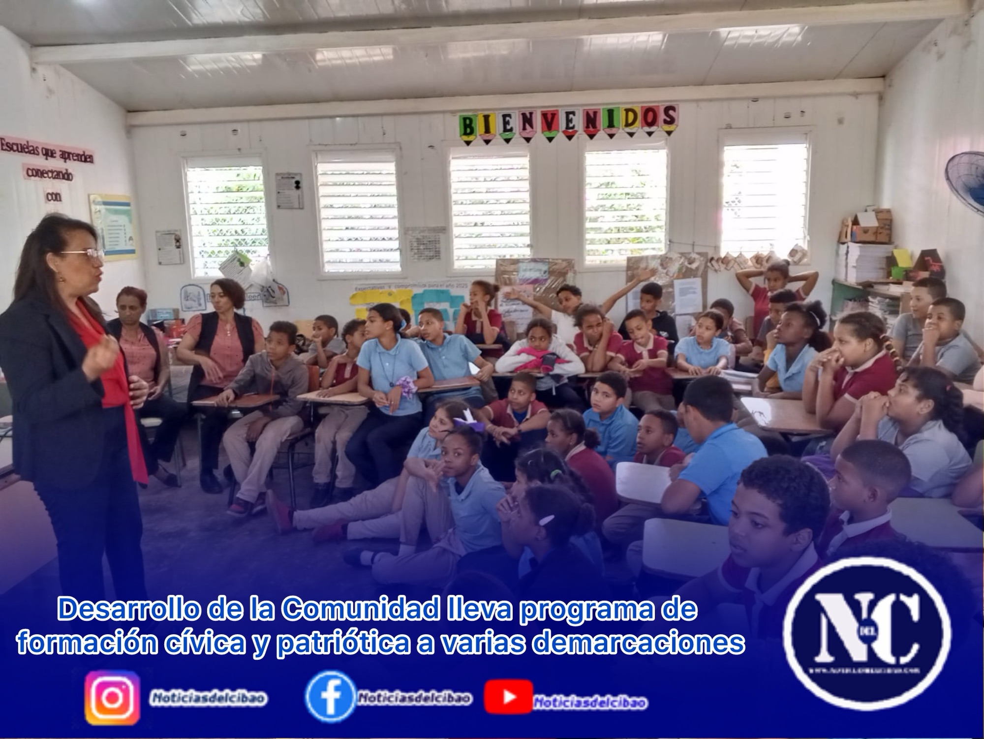 Desarrollo de la Comunidad lleva programa de formación cívica y patriótica a varias demarcaciones