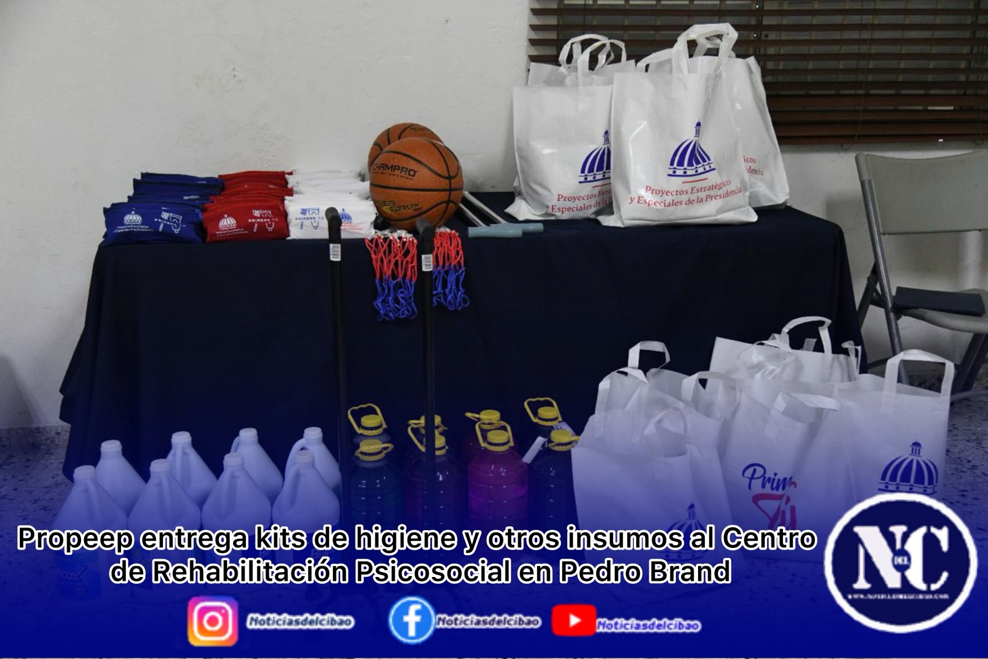 Propeep entrega kits de higiene y otros insumos al Centro de Rehabilitación Psicosocial en Pedro Brand