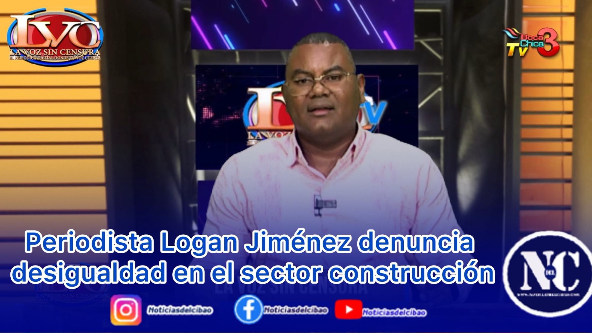 Periodista Logan Jiménez denuncia desigualdad en el sector construcción