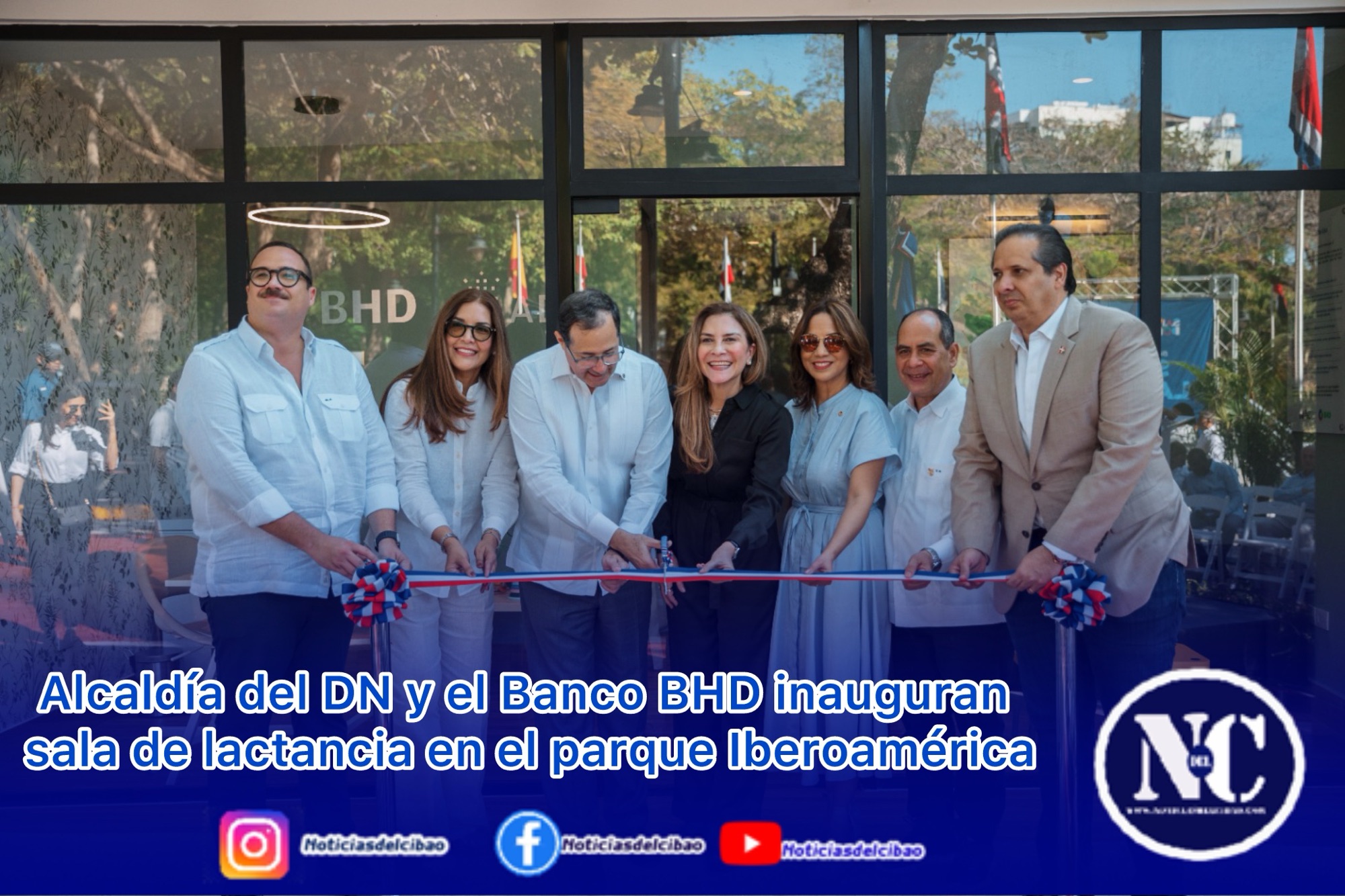 Alcaldía del DN y el Banco BHD inauguran sala de lactancia en el parque Iberoamérica
