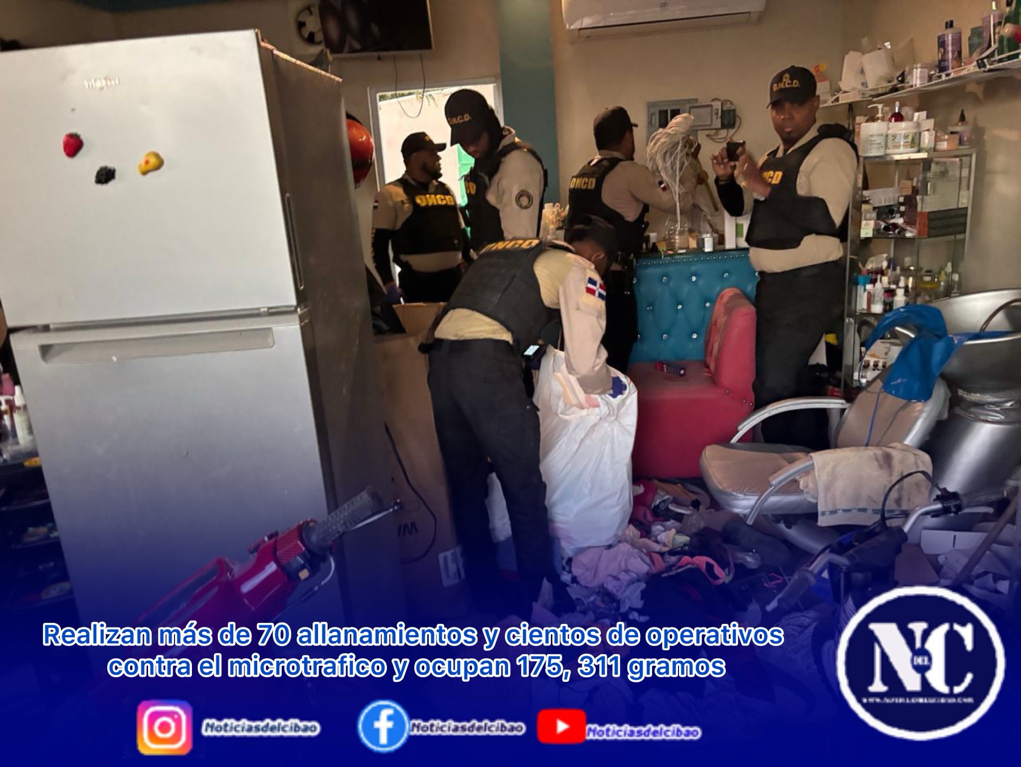 Realizan más de 70 allanamientos y cientos de operativos contra el microtrafico y ocupan 175, 311 gramos