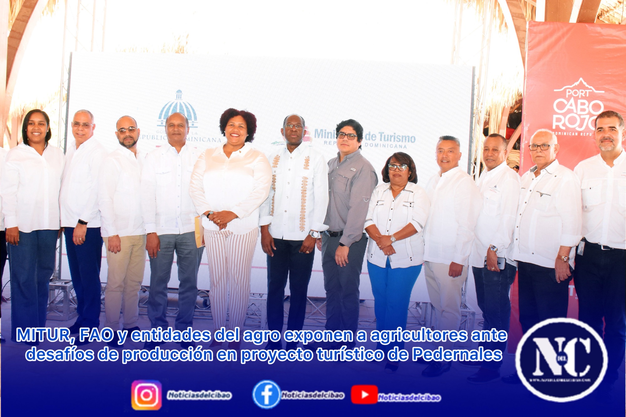 MITUR, FAO y entidades del agro exponen a agricultores ante desafíos de producción en proyecto turístico de Pedernales