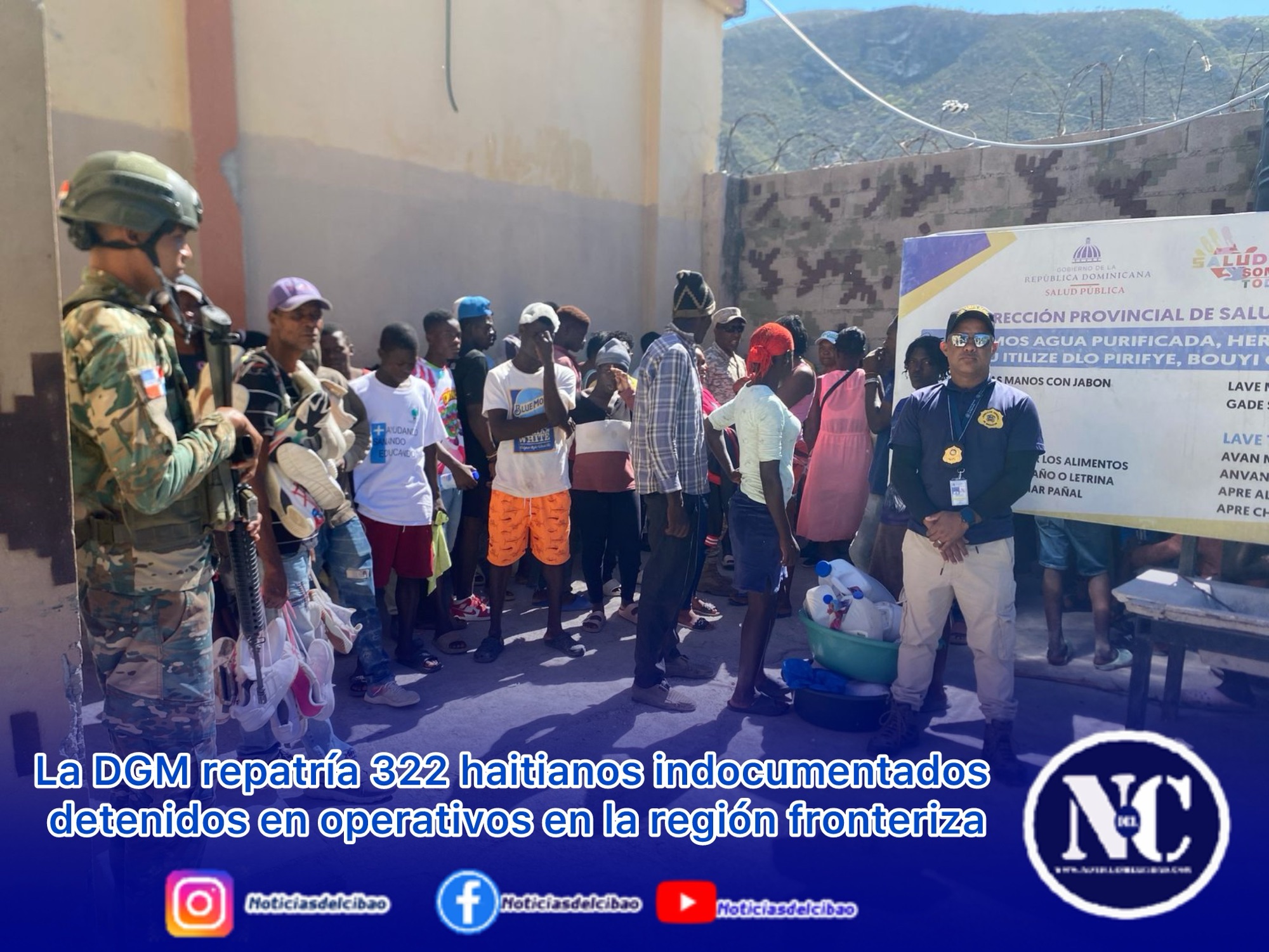 La DGM repatría 322 haitianos indocumentadosdetenidos en operativos en la región fronteriza