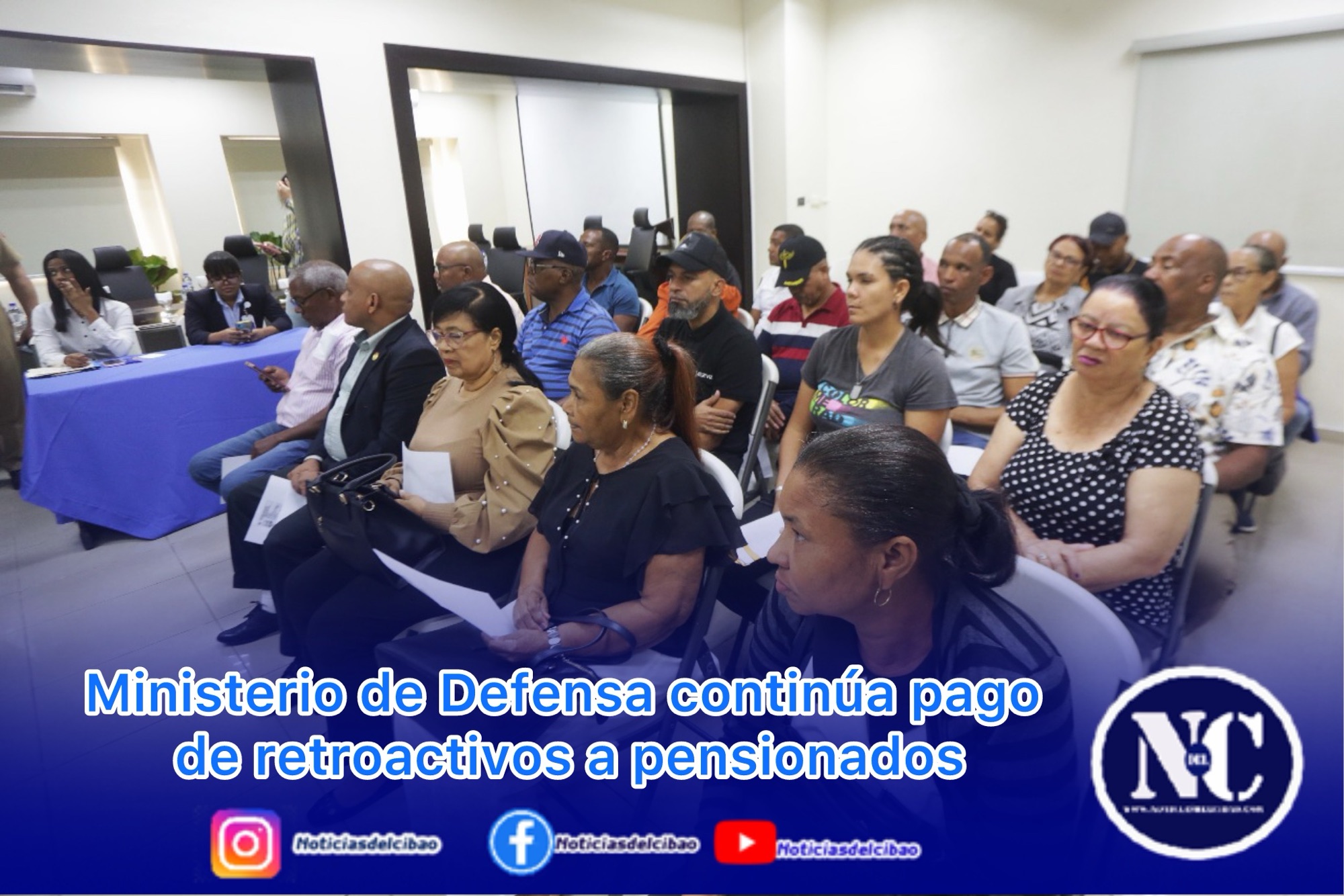 Ministerio de Defensa continúa pago de retroactivos a pensionados