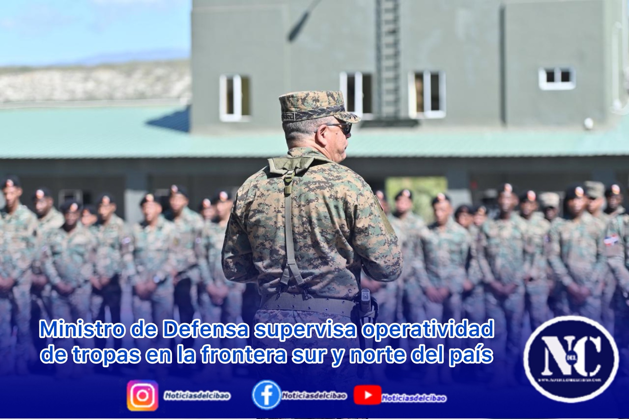Ministro de Defensa supervisa operatividad de tropas en la frontera sur y norte del país
