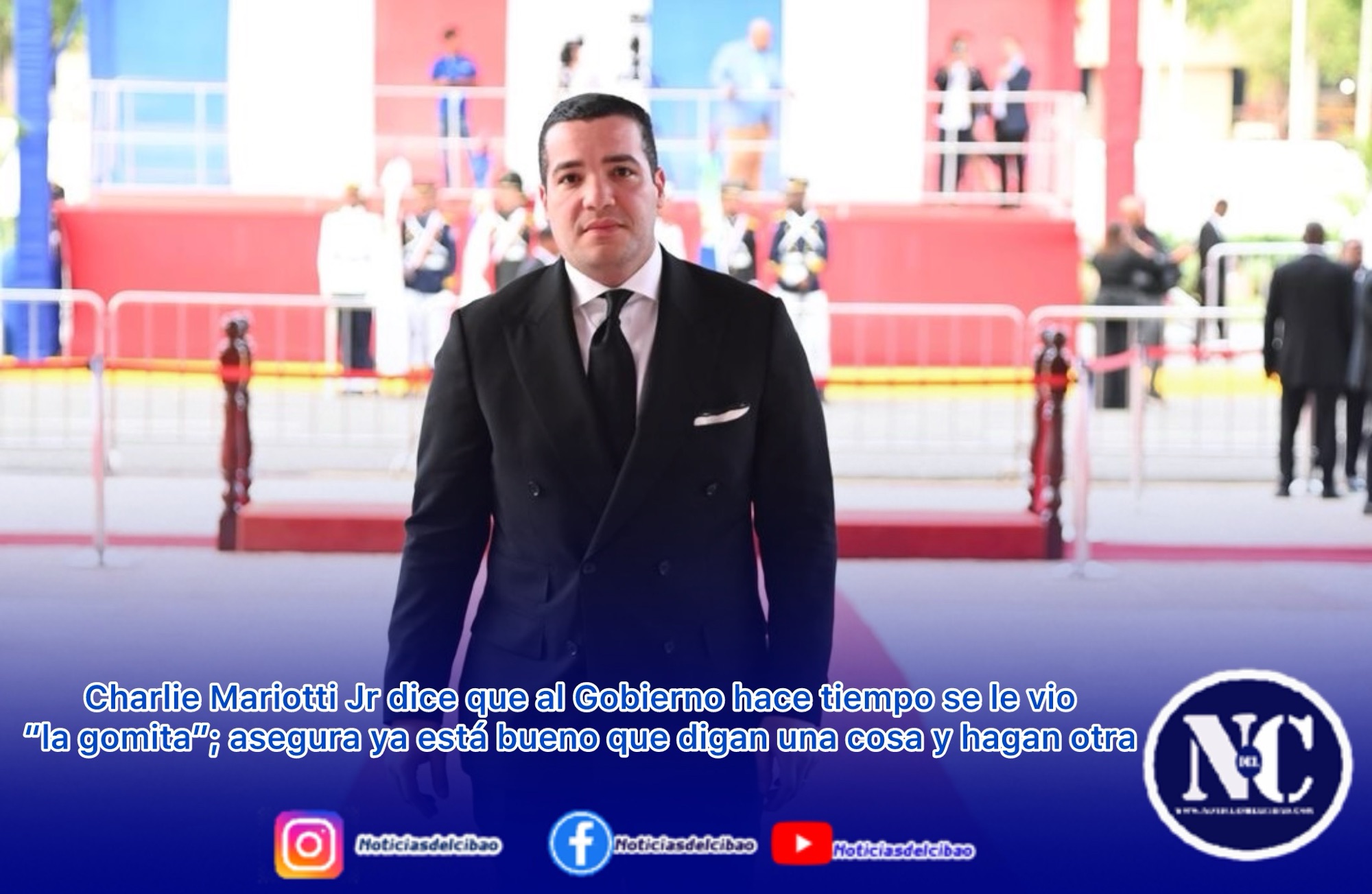 Charlie Mariotti Jr dice que al Gobierno hace tiempo se le vio “la gomita”; asegura ya está bueno que digan una cosa y hagan otra