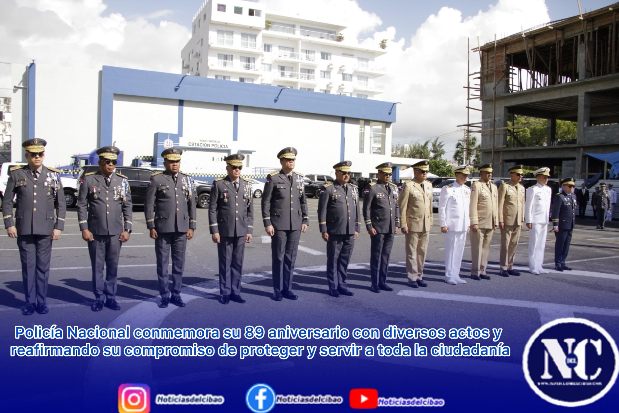 Policía Nacional conmemora su 89 aniversario con diversos actos y reafirmando su compromiso de proteger y servir a toda la ciudadanía