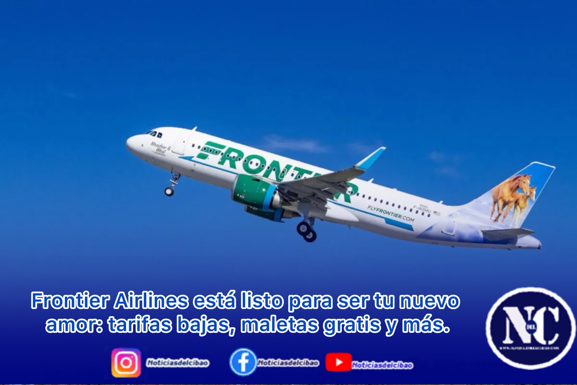 Frontier Airlines está listo para ser tu nuevo amor: tarifas bajas, maletas gratis y más.