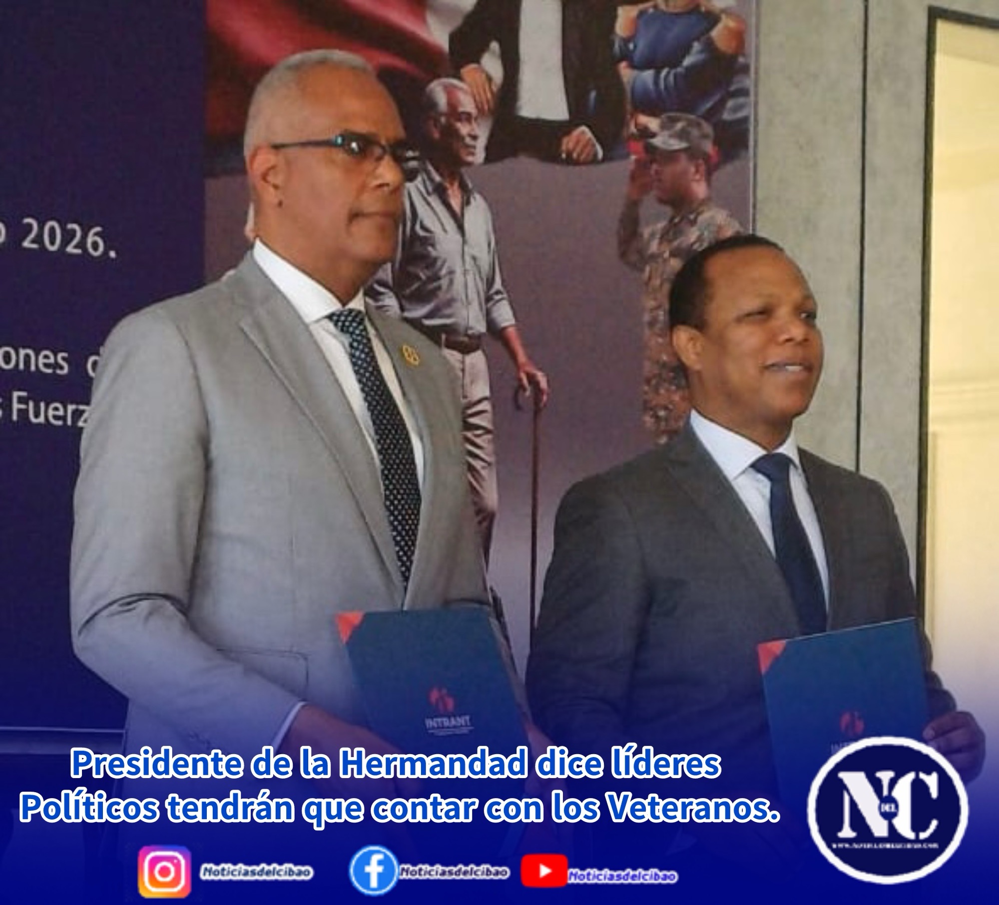 Presidente de la Hermandad dice lideres políticos tendrá que contar con los veteranos