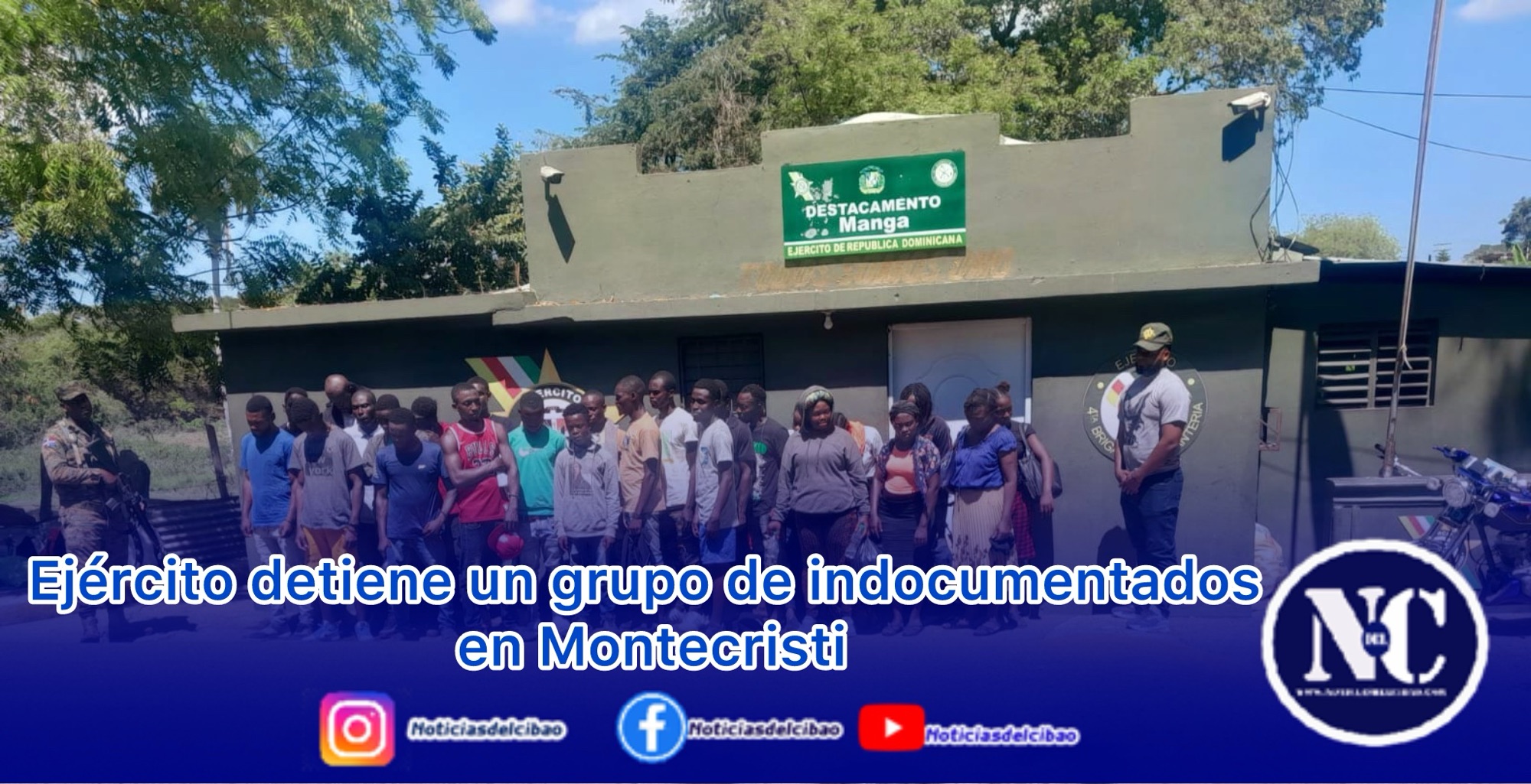 Ejército detiene un grupo de indocumentados en Montecristi