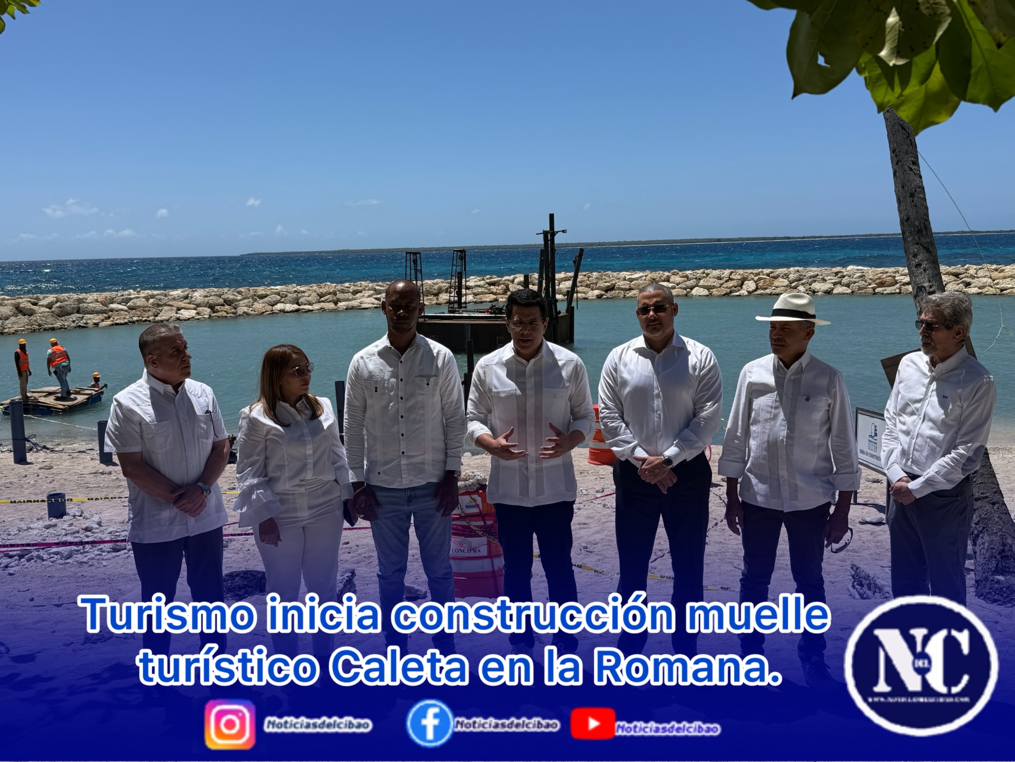 Turismo inicia construcción muelle turístico Caleta en la Romana.
