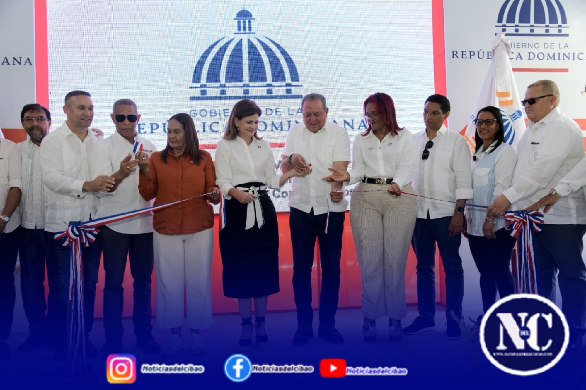 Vicepresidenta Raquel Peña inaugura nuevas vías de acceso en Río San Juan y provincia Duarte