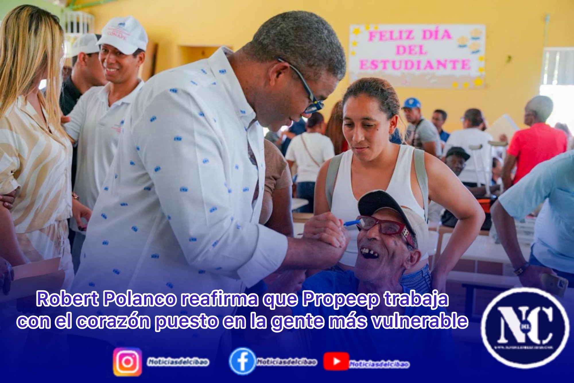 Robert Polanco reafirma que Propeep trabaja con el corazón puesto en la gente más vulnerable