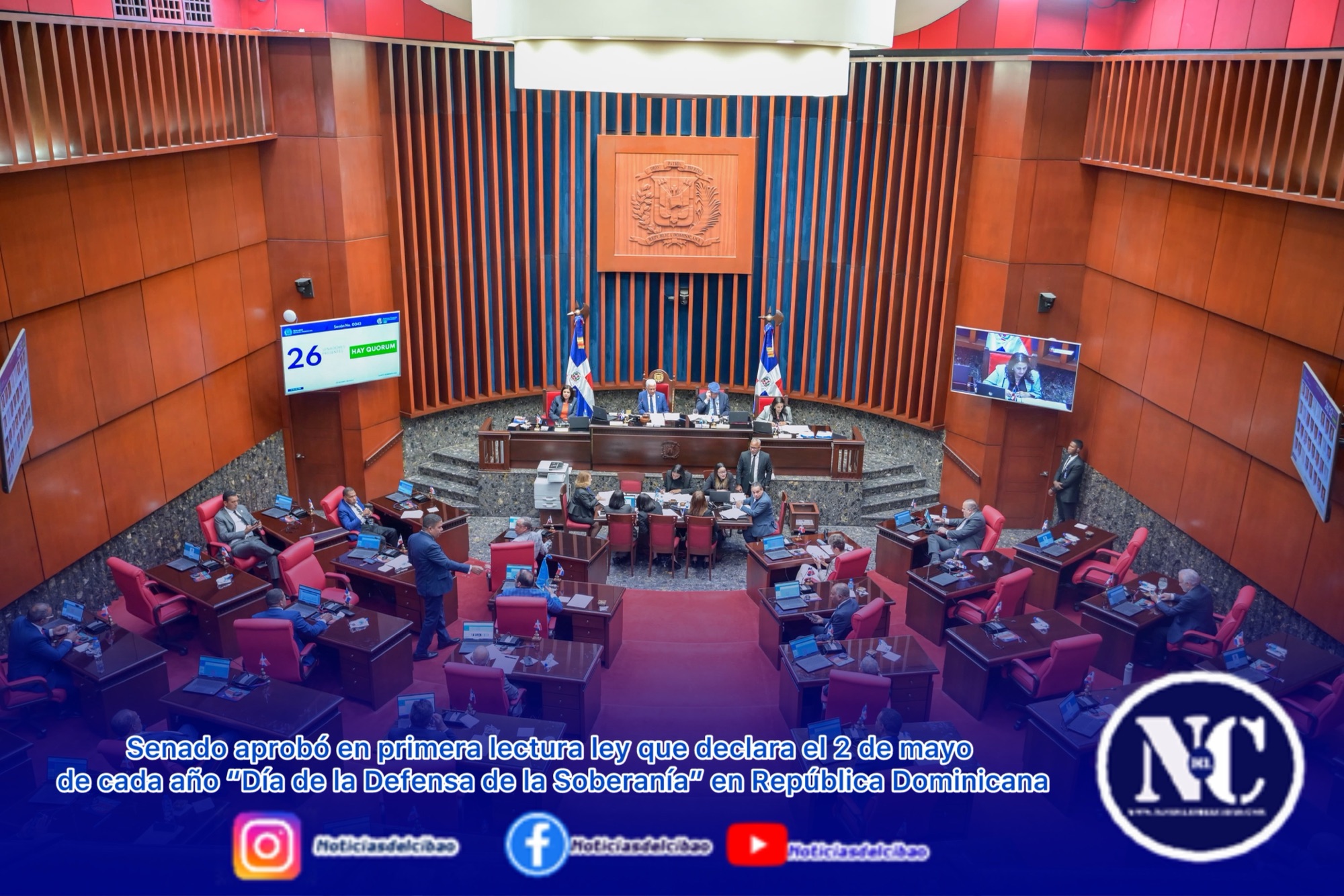 Senado aprobó en primera lectura ley que declara el 2 de mayo de cada año “Día de la Defensa de la Soberanía” en República Dominicana
