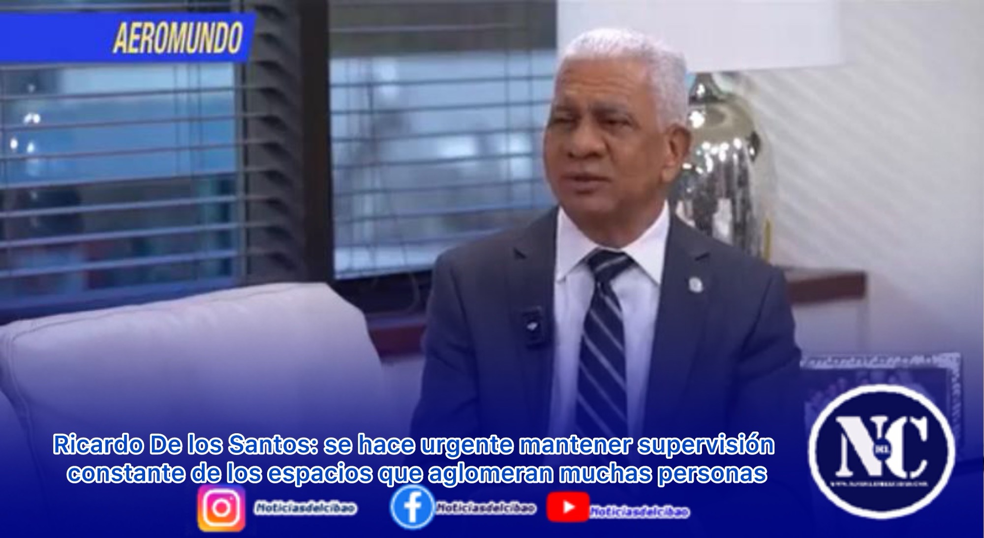 Ricardo De los Santos: se hace urgente mantener supervisión constante de los espacios que aglomeran muchas personas
