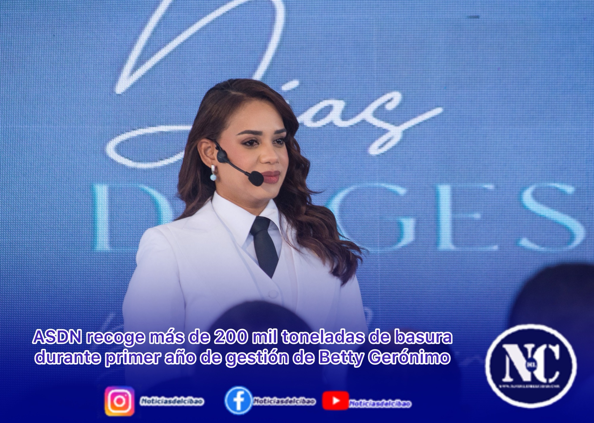 ASDN recoge más de 200 mil toneladas de basura durante primer año de gestión de Betty Gerónimo