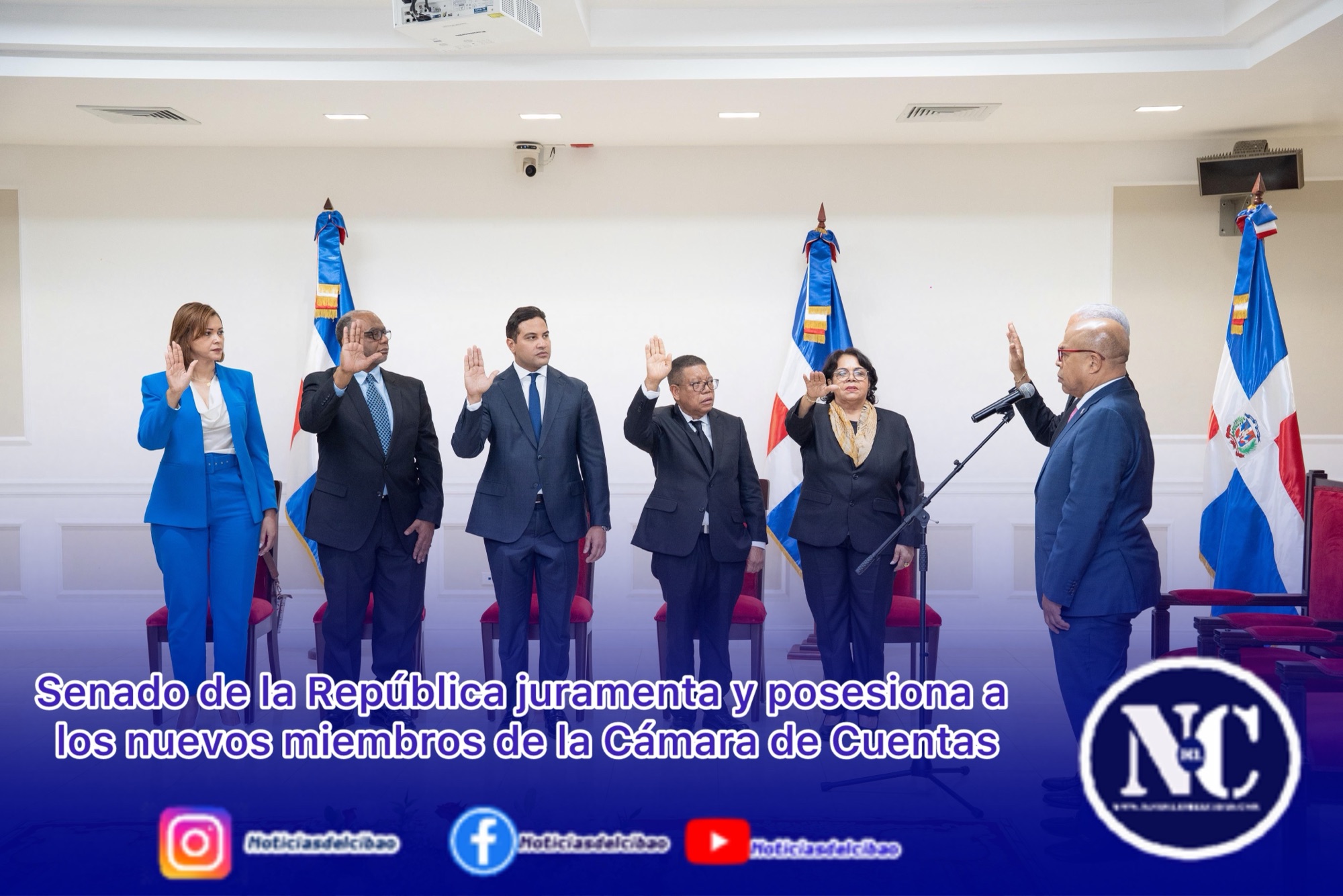 Senado de la República juramenta y posesiona a los nuevos miembros de la Cámara de Cuentas