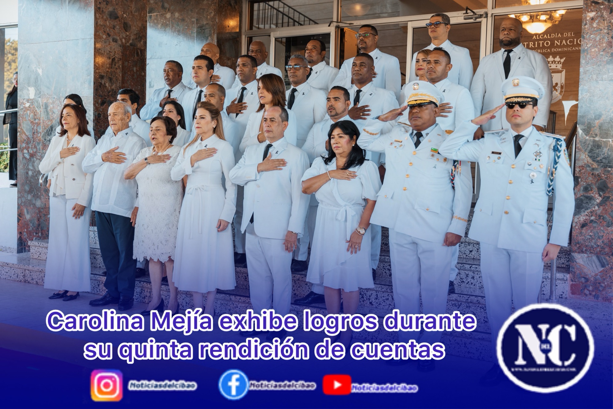 Carolina Mejía exhibe logros durante su quinta rendición de cuentas