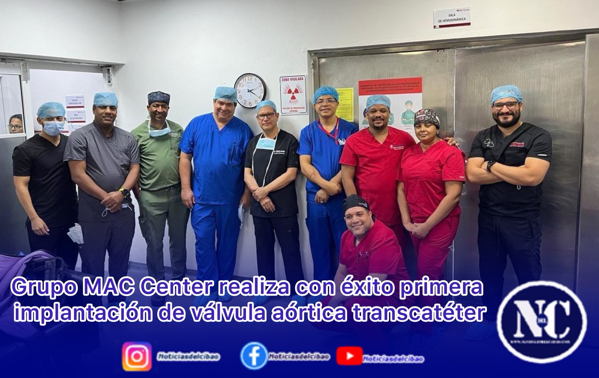 Grupo MAC Center realiza con éxito primera implantación de válvula aórtica transcatéter