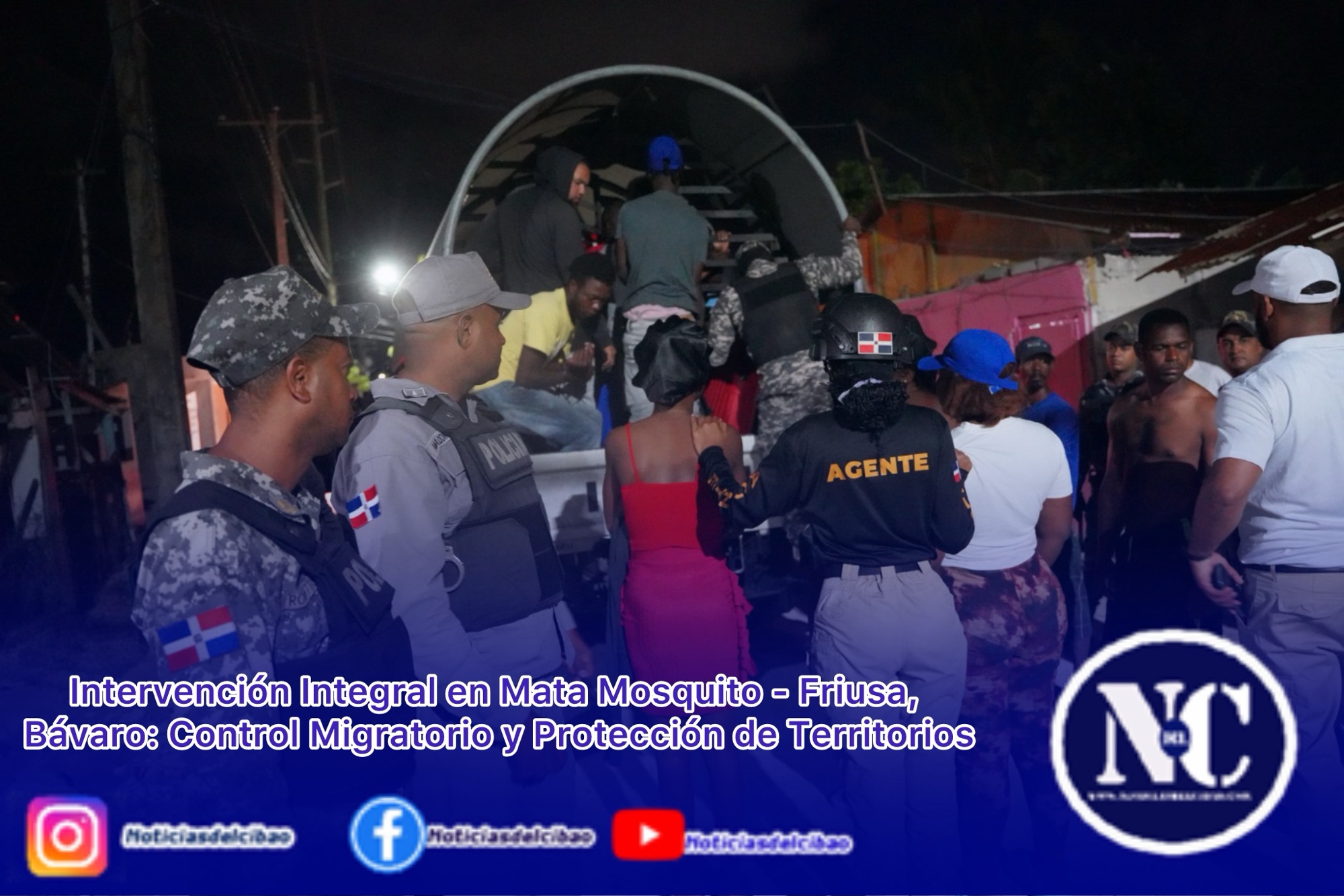 Intervención Integral en Mata Mosquito – Friusa, Bávaro: Control Migratorio y Protección de Territorios