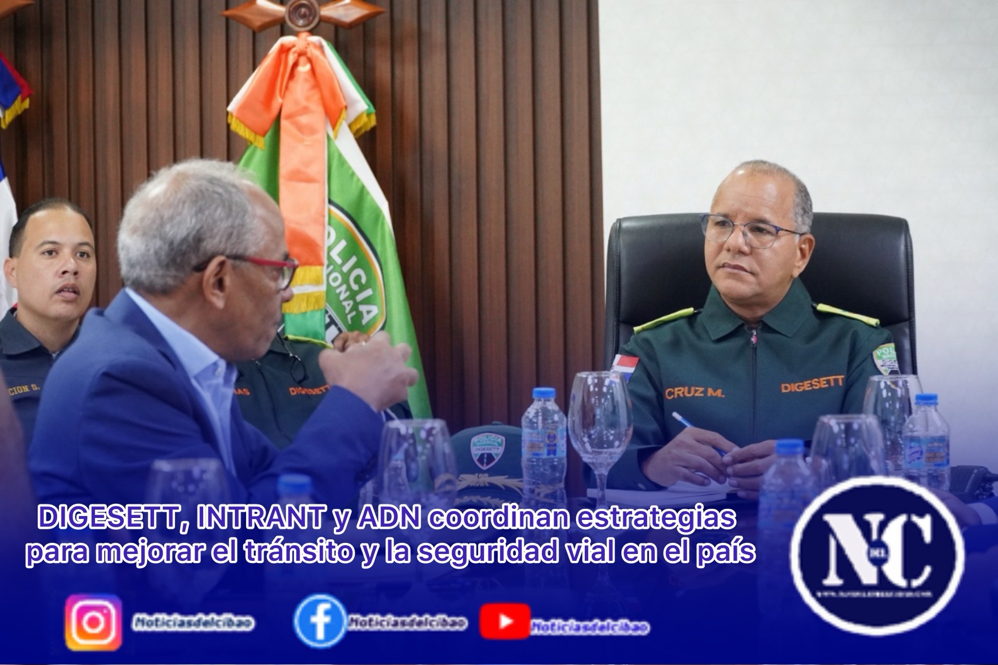 DIGESETT, INTRANT y ADN coordinan estrategias para mejorar el tránsito y la seguridad vial en el país
