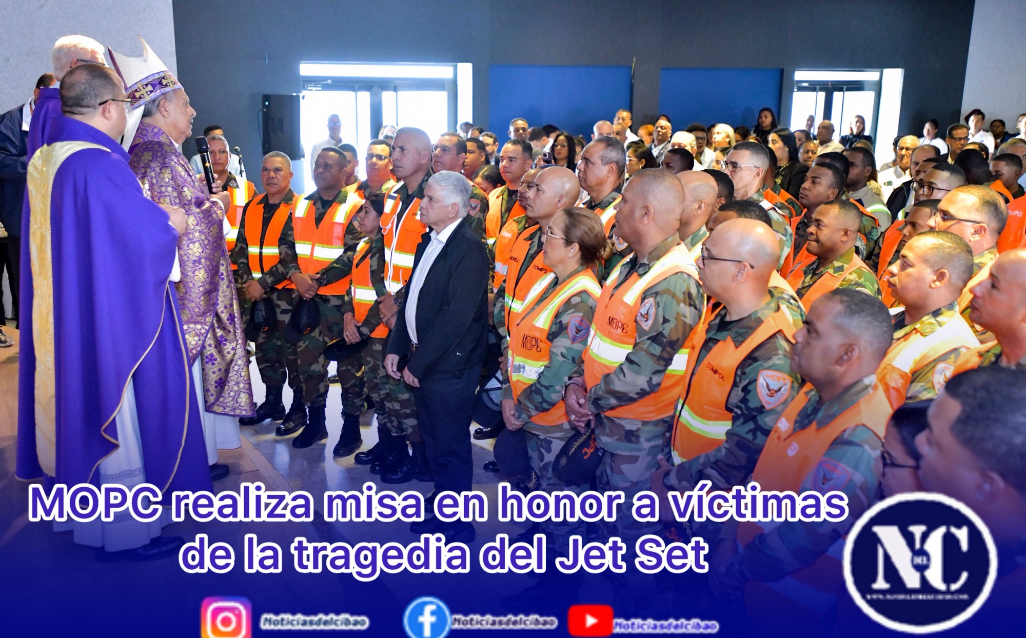 MOPC realiza misa en honor a víctimas de la tragedia del Jet Set