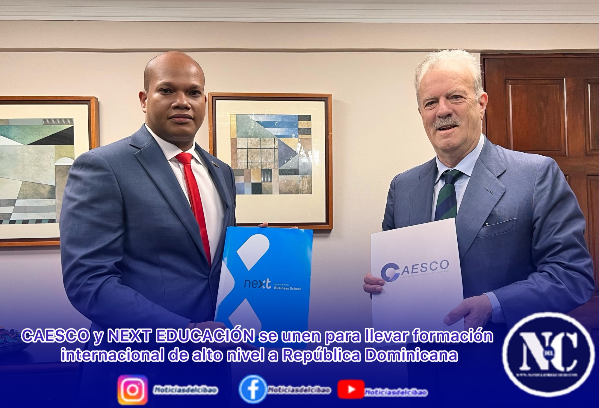 CAESCO y NEXT EDUCACIÓN se unen para llevar formación internacional de alto nivel a República Dominicana