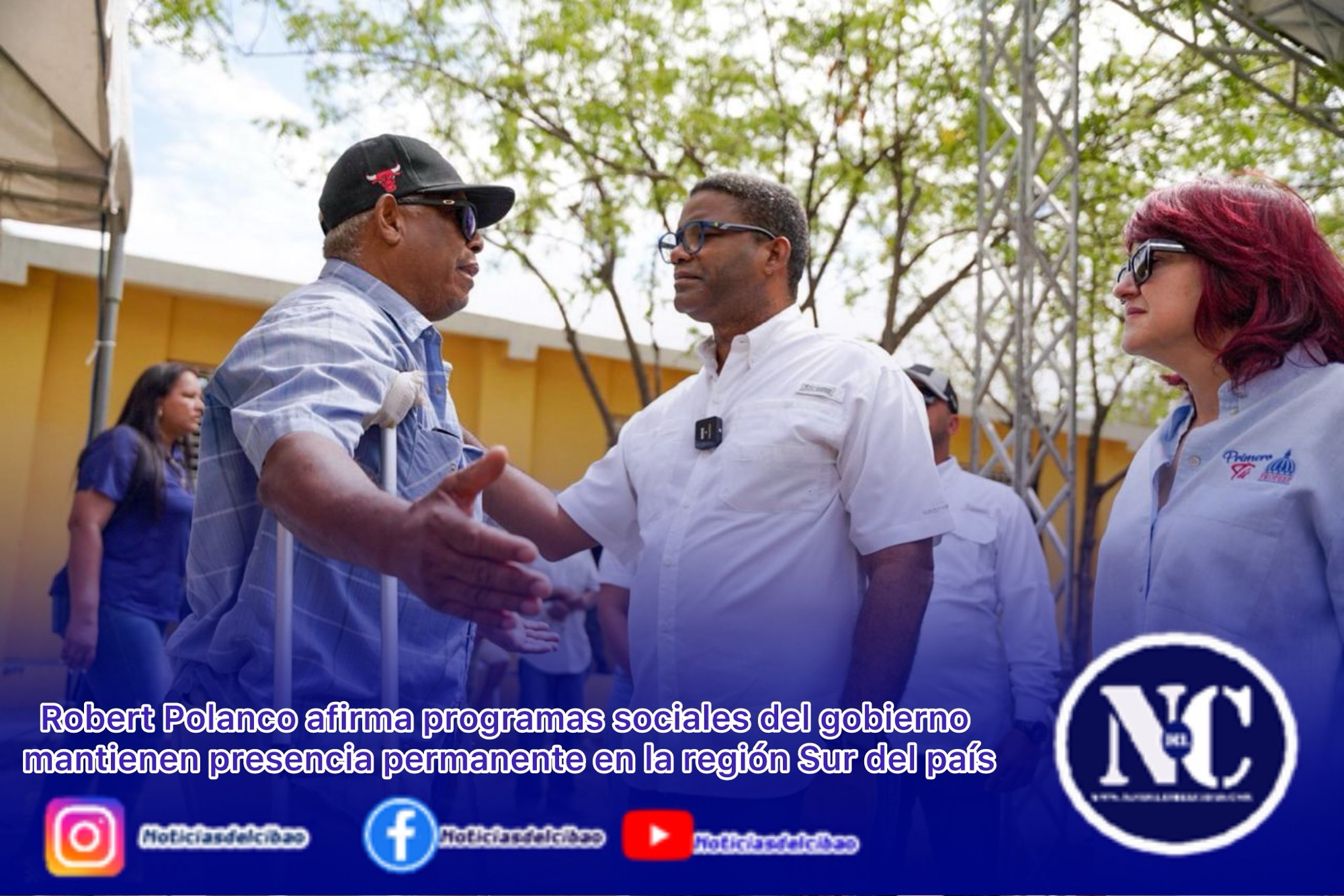 Robert Polanco afirma programas sociales del gobierno mantienen presencia permanente en la región Sur del país
