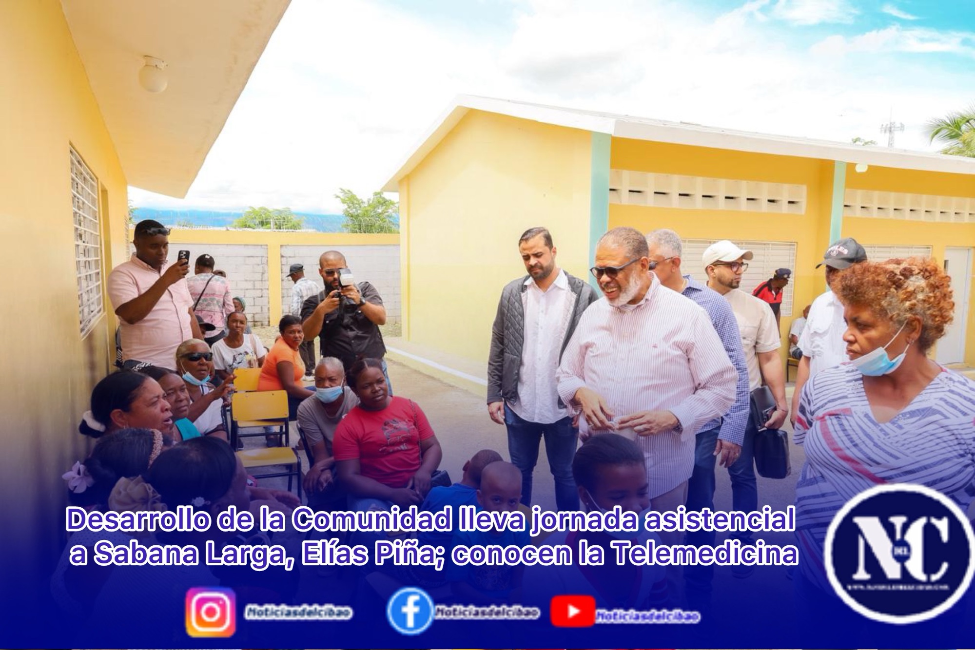 Desarrollo de la Comunidad lleva jornada asistencial a Sabana Larga, Elías Piña; conocen la Telemedicina