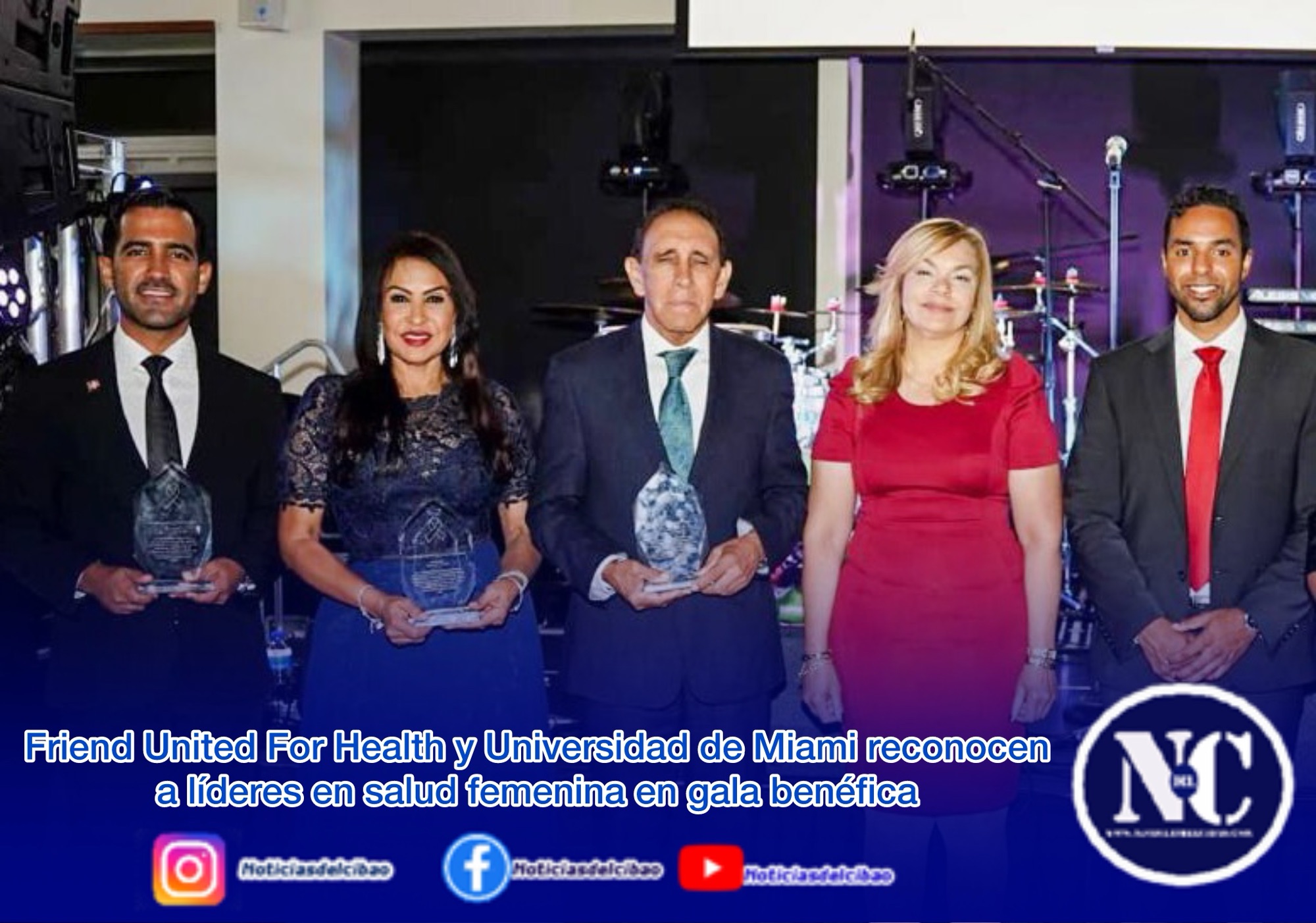 Friend United For Health y Universidad de Miami reconocen a líderes en salud femenina en gala benéfica