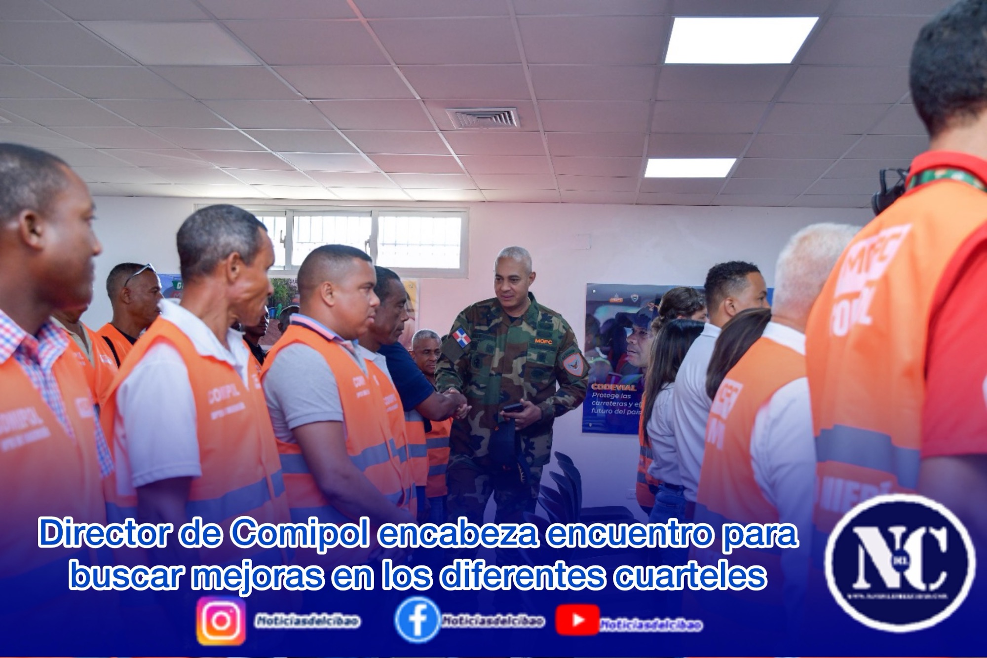 Director de Comipol encabeza encuentro para buscar mejoras en los diferentes cuarteles