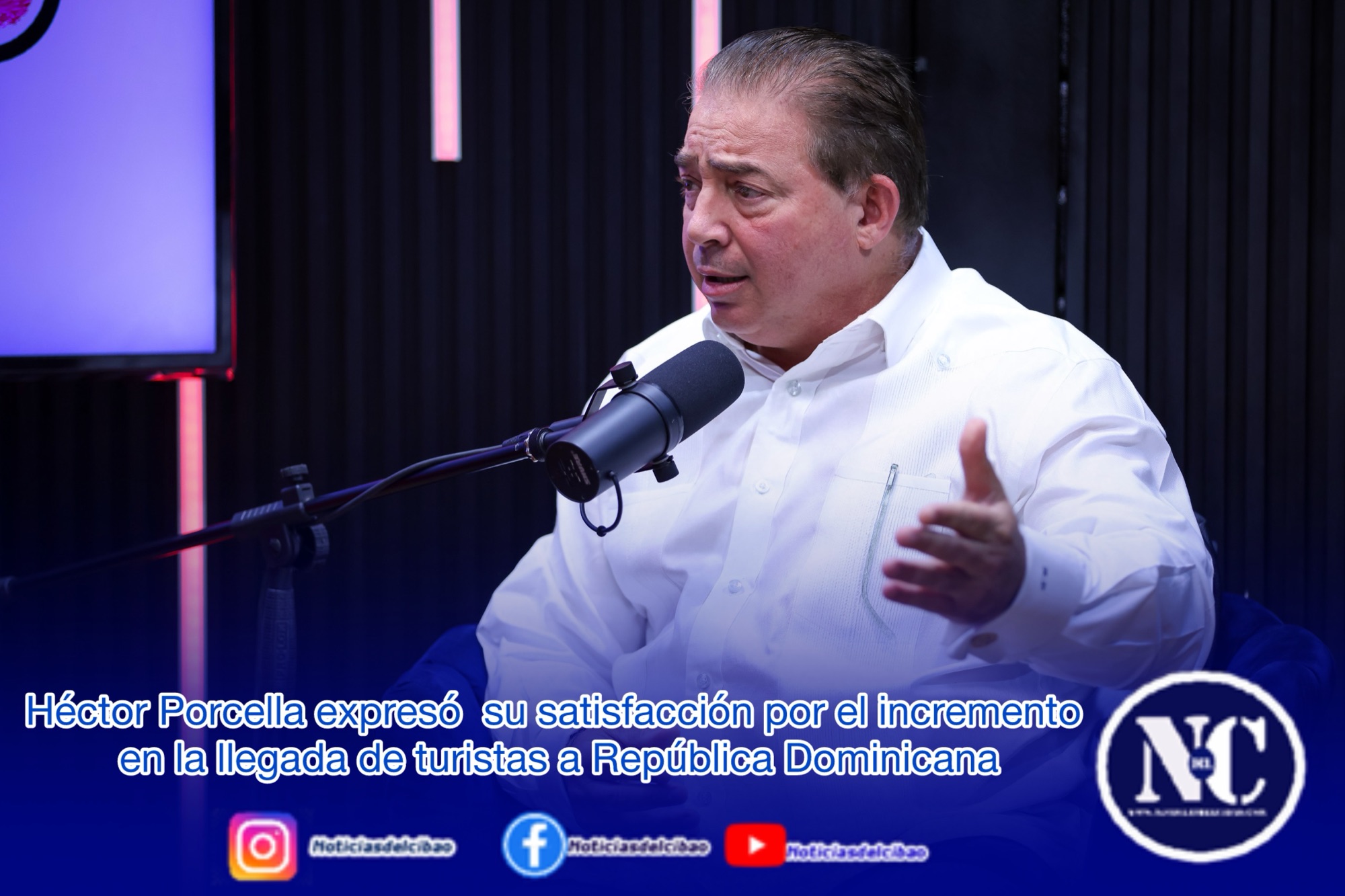 Héctor Porcella expresó&nbsp; su satisfacción por el incremento&nbsp; en la llegada de&nbsp;turistas a República Dominicana