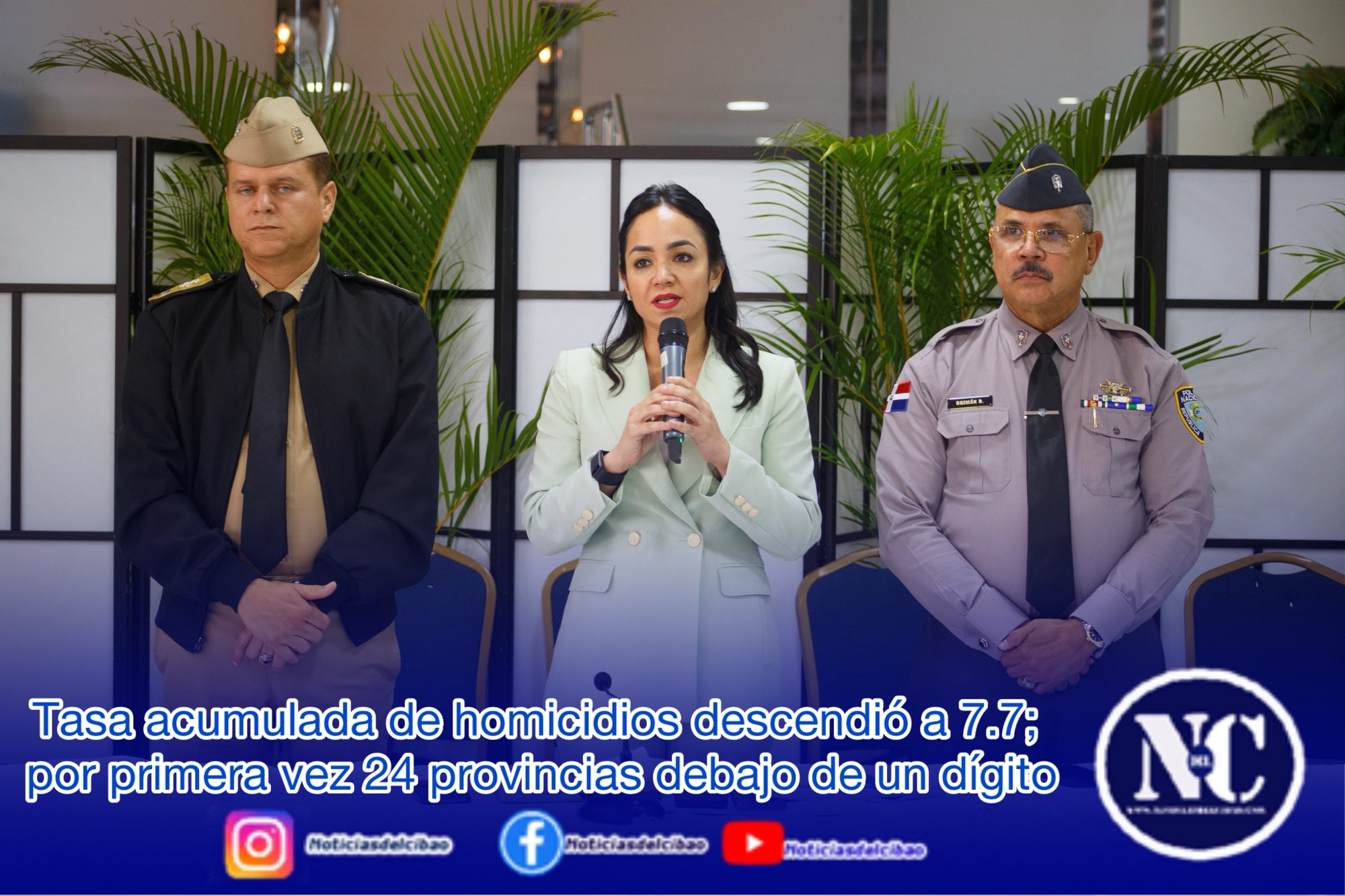 Tasa acumulada de homicidios descendió a 7.7; por primera vez 24 provincias debajo de un dígito